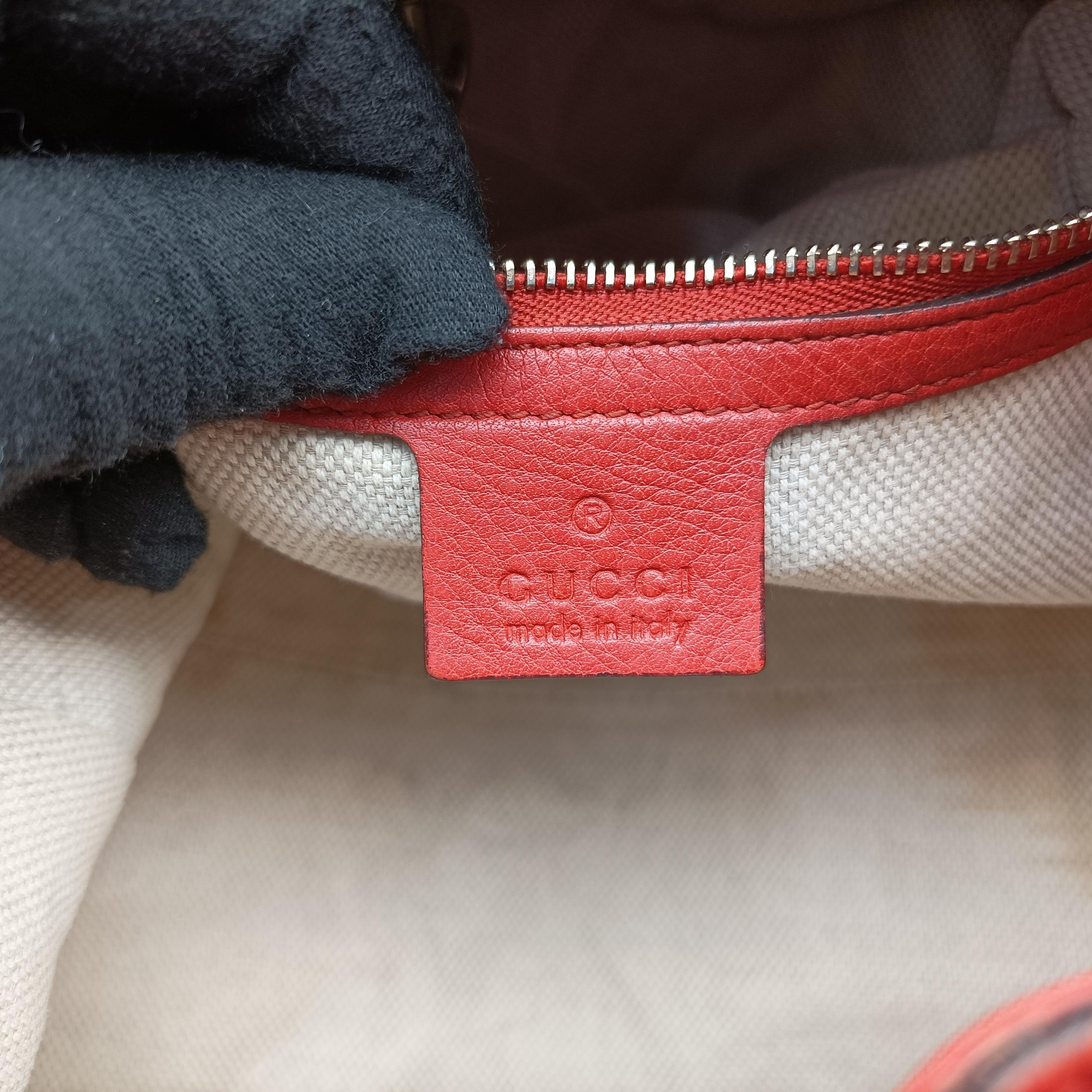 Pre-owned Gucci Soho Orange Leather 308982 shoulderbag | stylenewstar