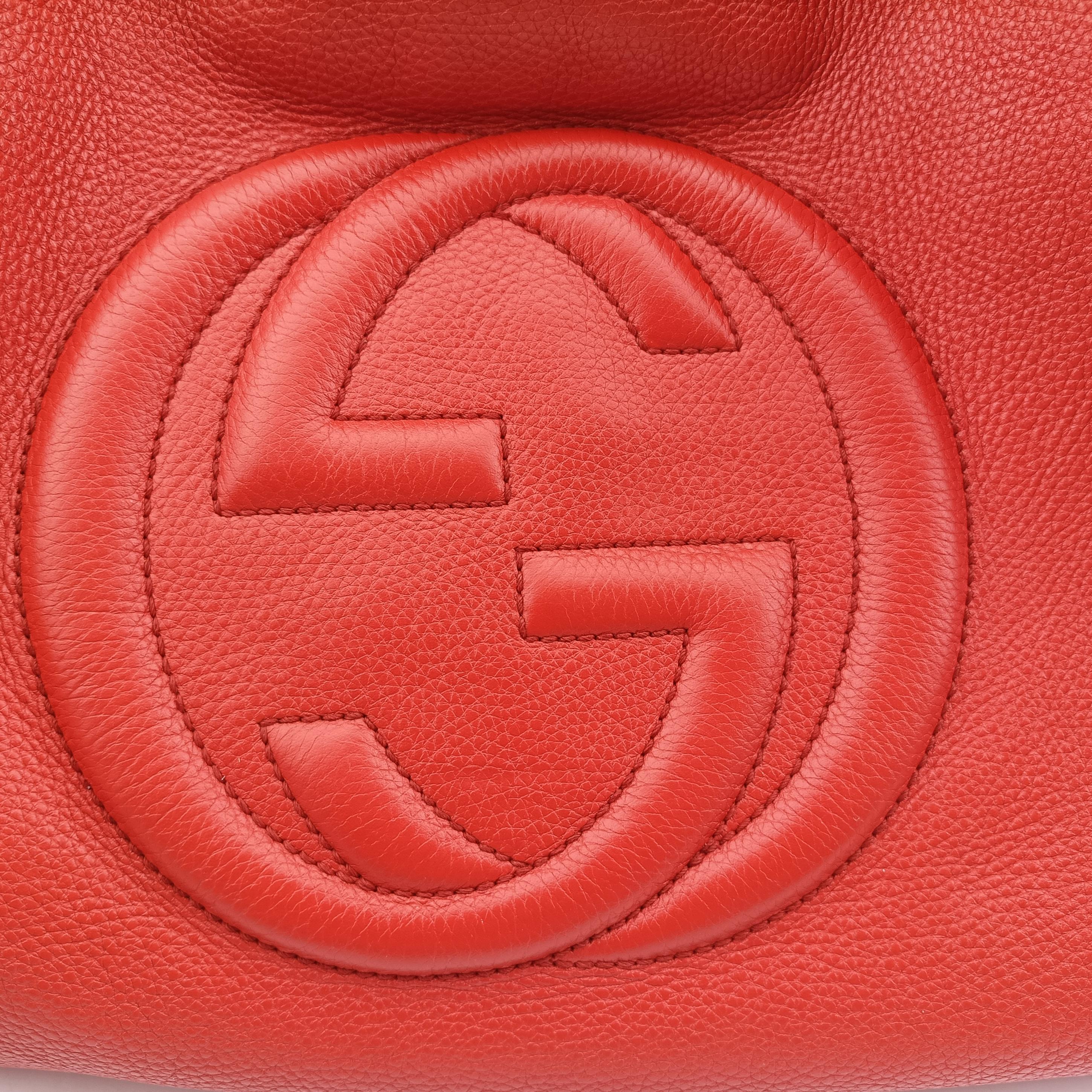 Pre-owned Gucci Soho Orange Leather 308982 shoulderbag | stylenewstar