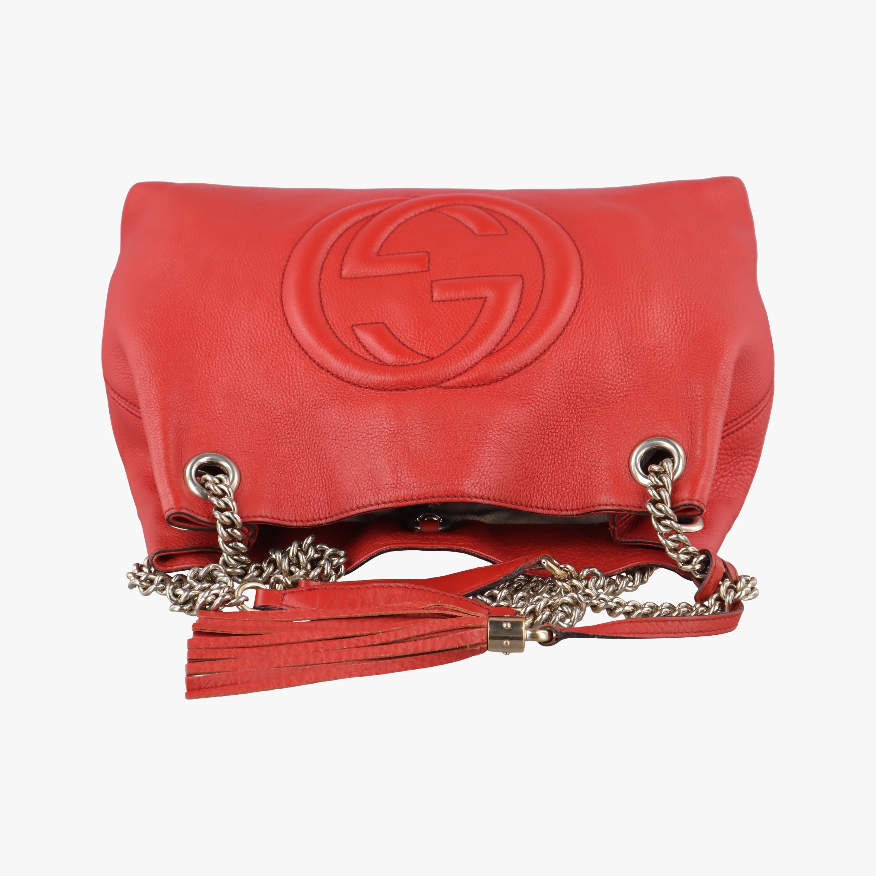 Pre-owned Gucci Soho Orange Leather 308982 shoulderbag | stylenewstar