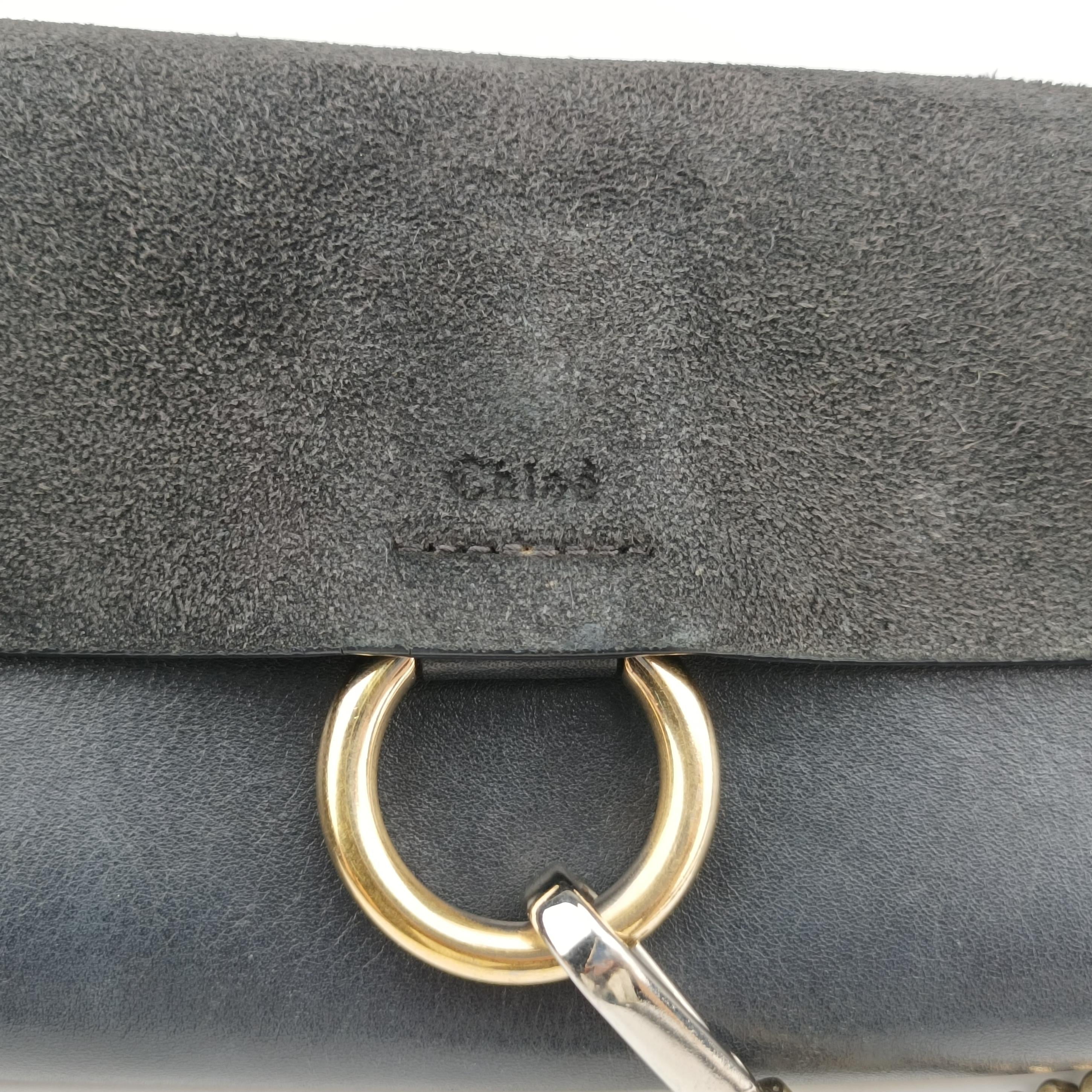 Vintage Chloe FAYE Black Leather × suede  shoulderbag | stylenewstar