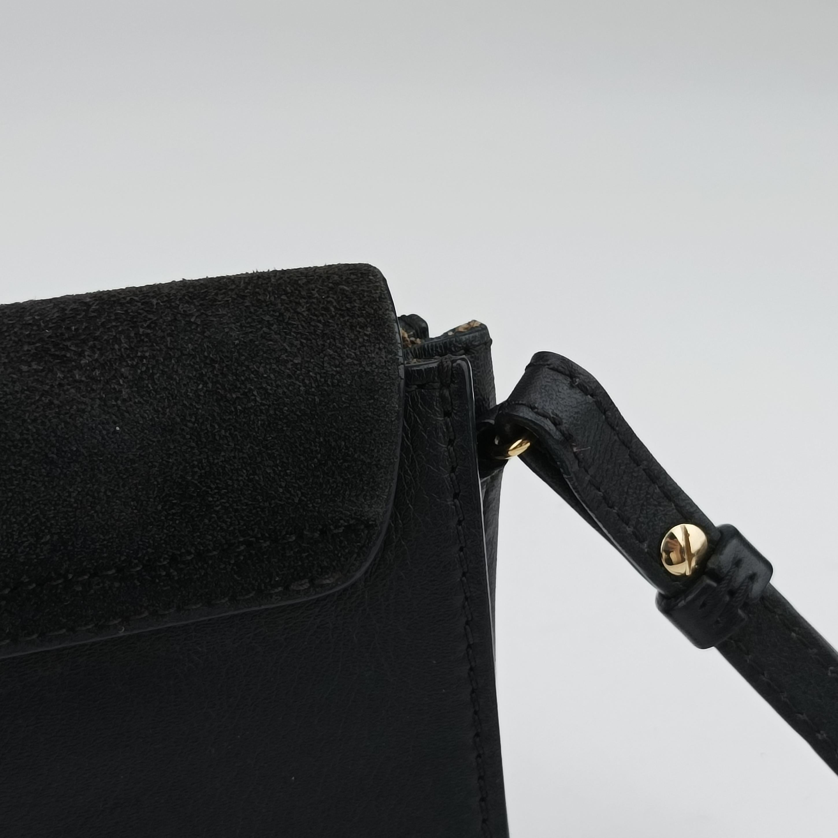 Vintage Chloe FAYE Black Leather × suede  shoulderbag | stylenewstar
