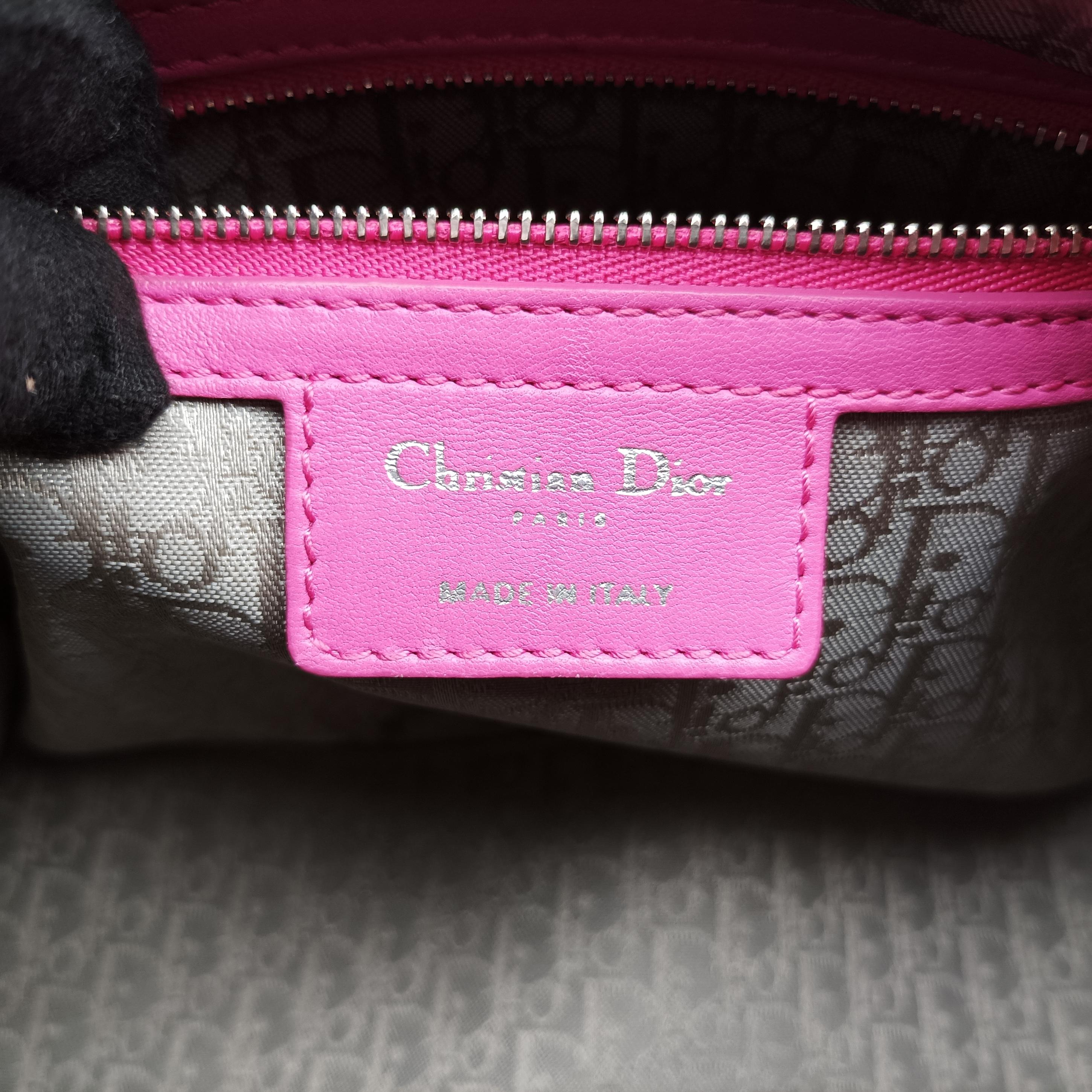 Vintage Christian Dior Lady Dior Pink lambskin  shoulderbag | stylenewstar