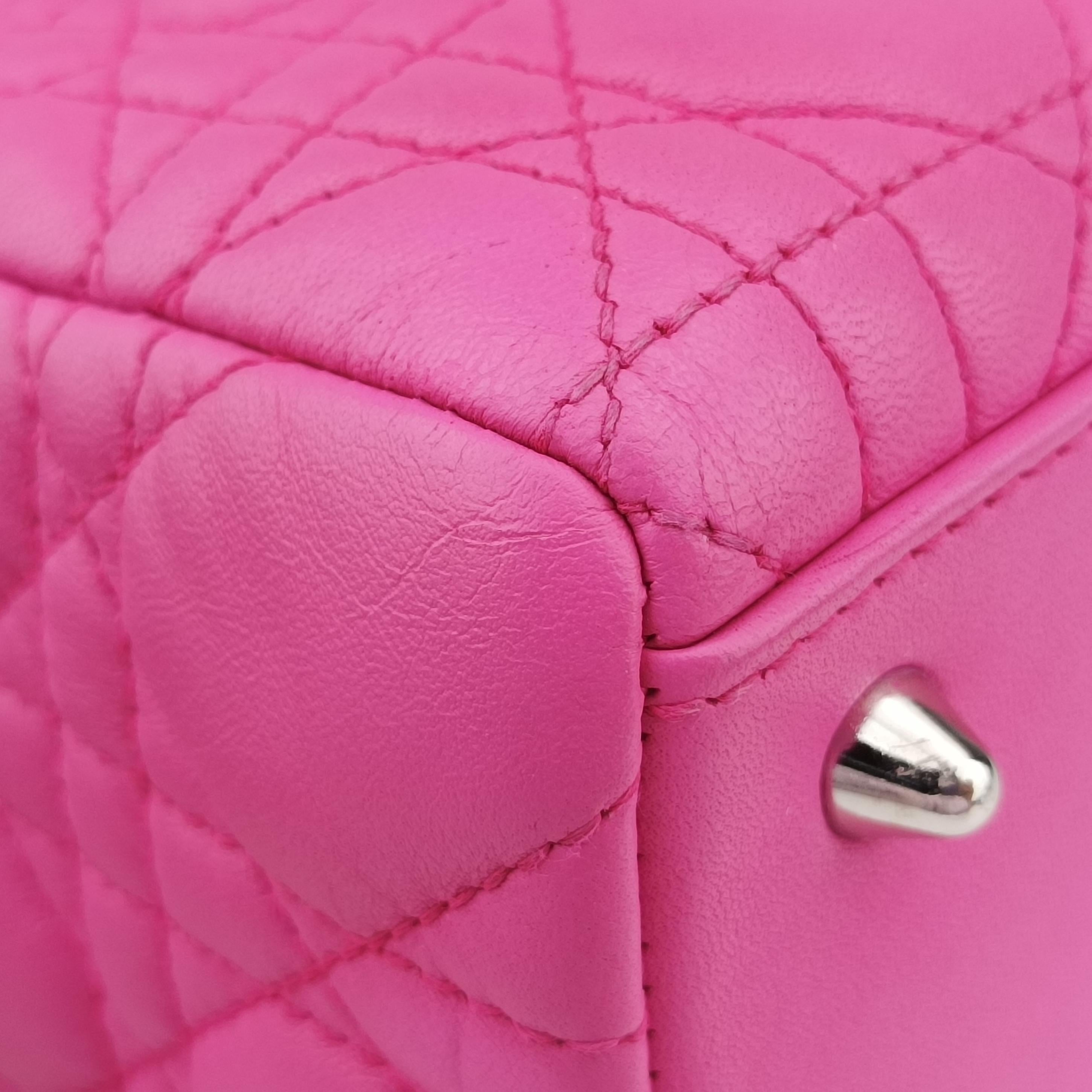 Vintage Christian Dior Lady Dior Pink lambskin  shoulderbag | stylenewstar