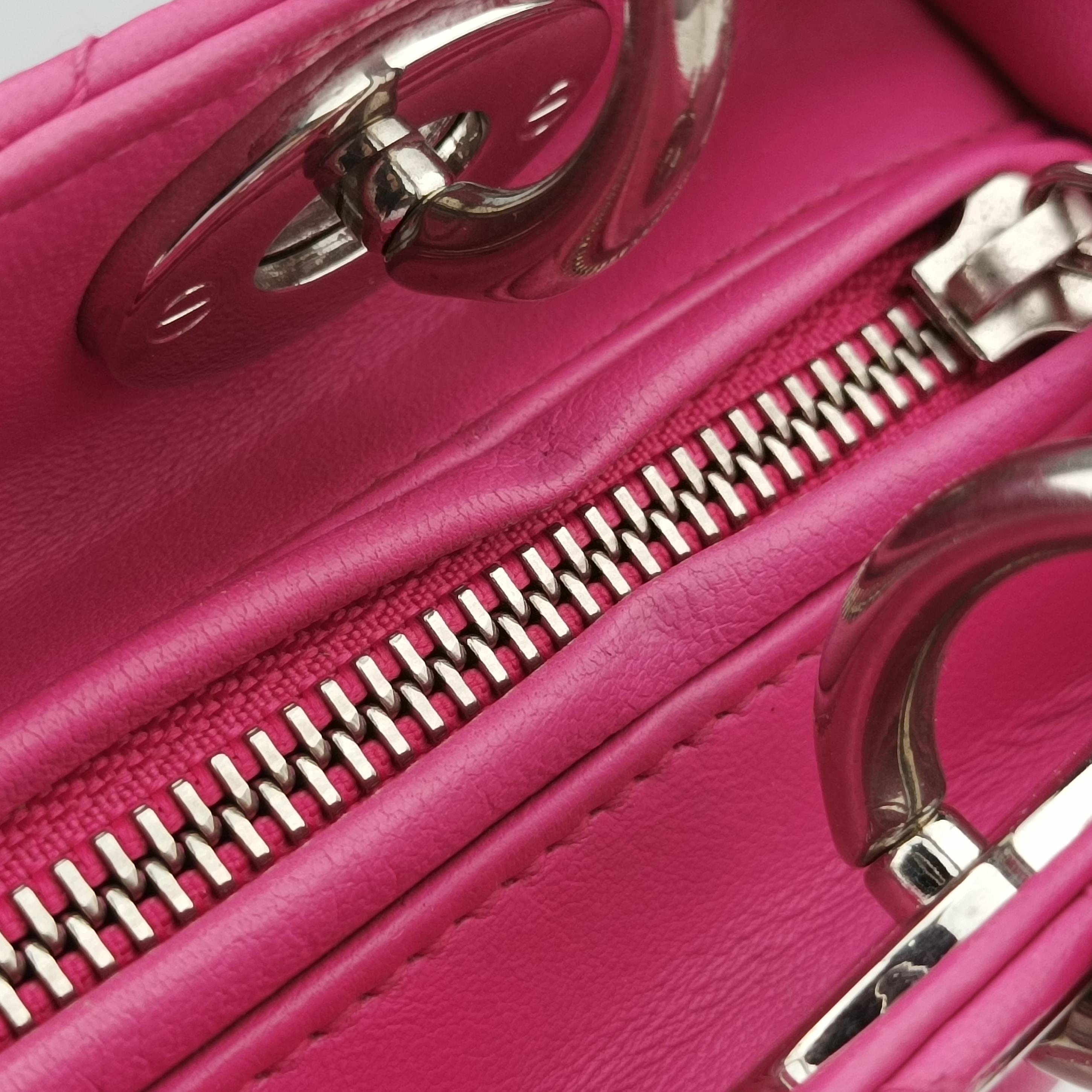 Vintage Christian Dior Lady Dior Pink lambskin  shoulderbag | stylenewstar