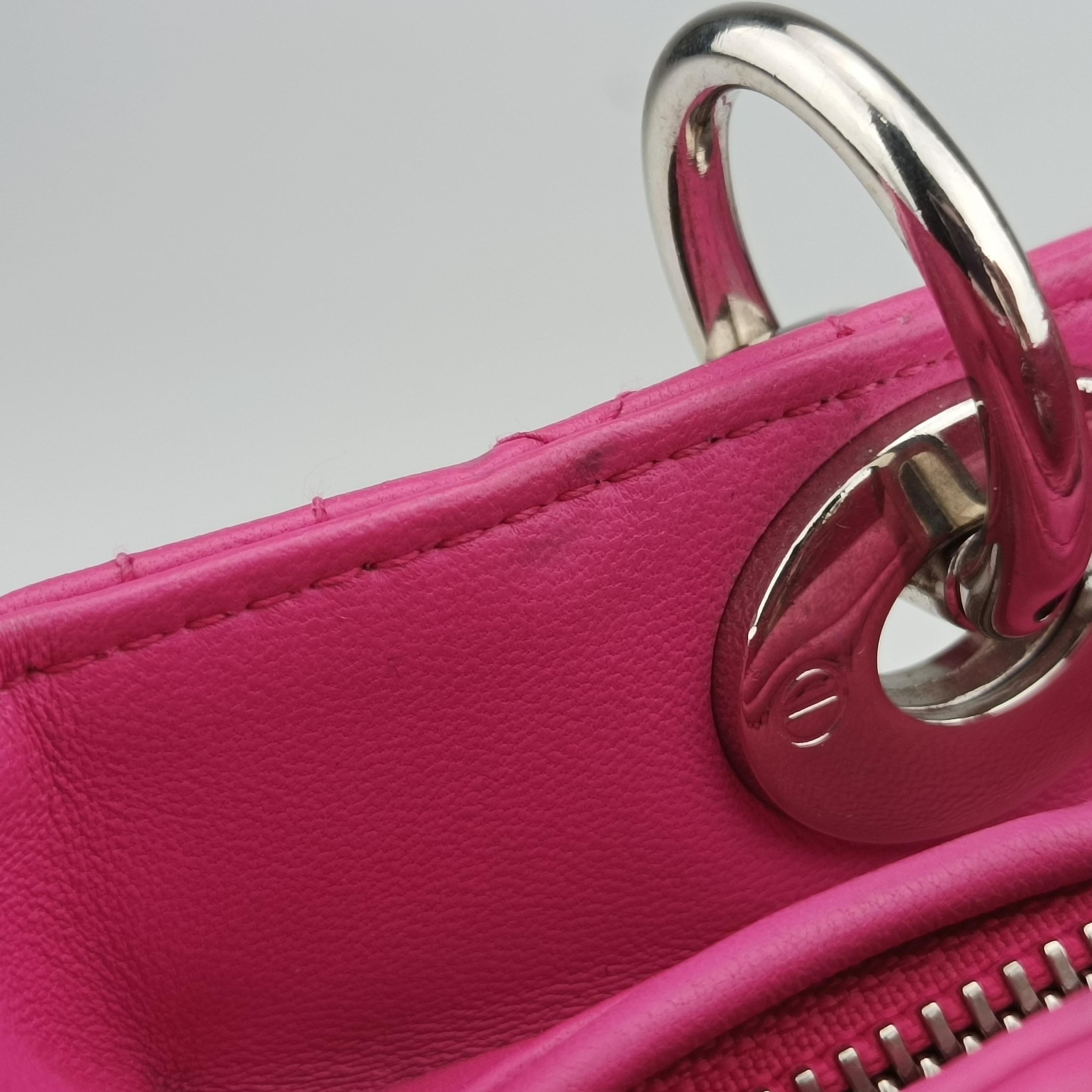 Vintage Christian Dior Lady Dior Pink lambskin  shoulderbag | stylenewstar
