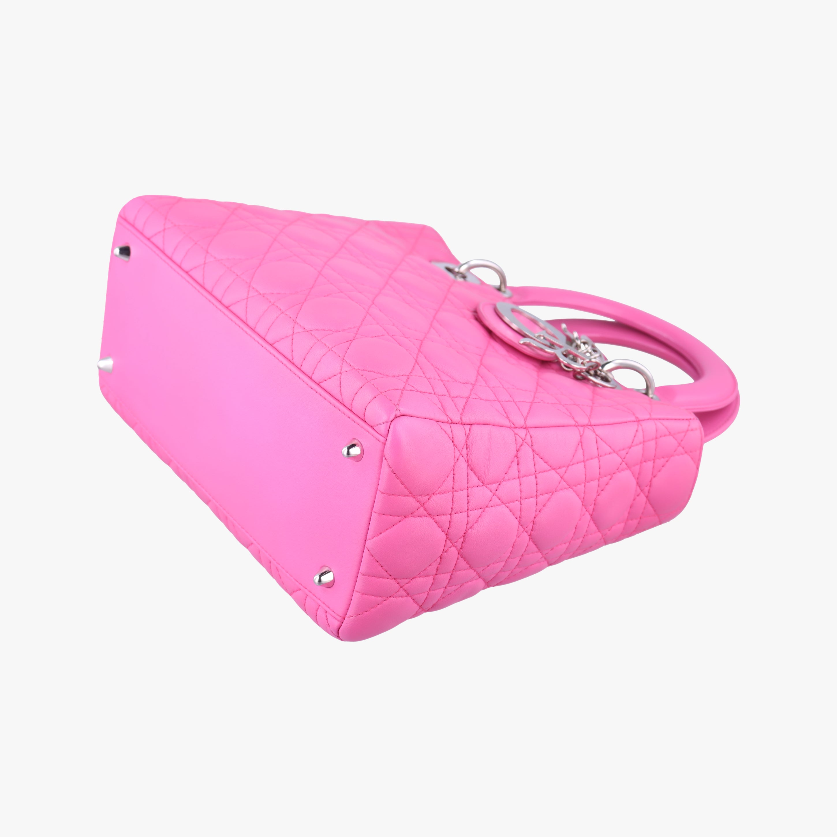 Vintage Christian Dior Lady Dior Pink lambskin  shoulderbag | stylenewstar