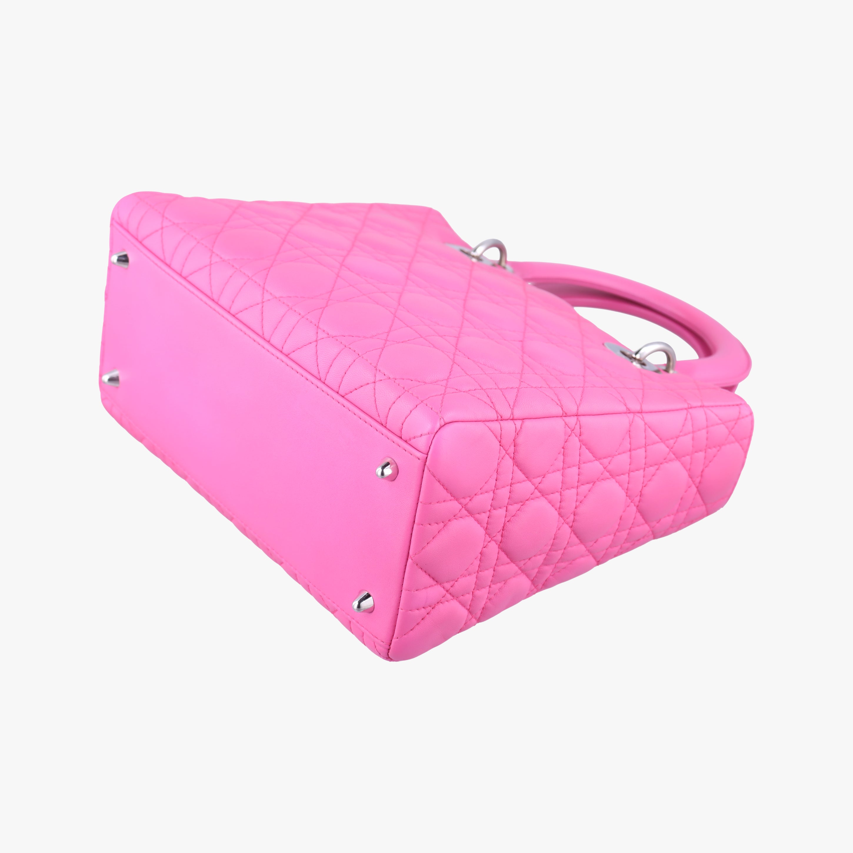 Vintage Christian Dior Lady Dior Pink lambskin  shoulderbag | stylenewstar