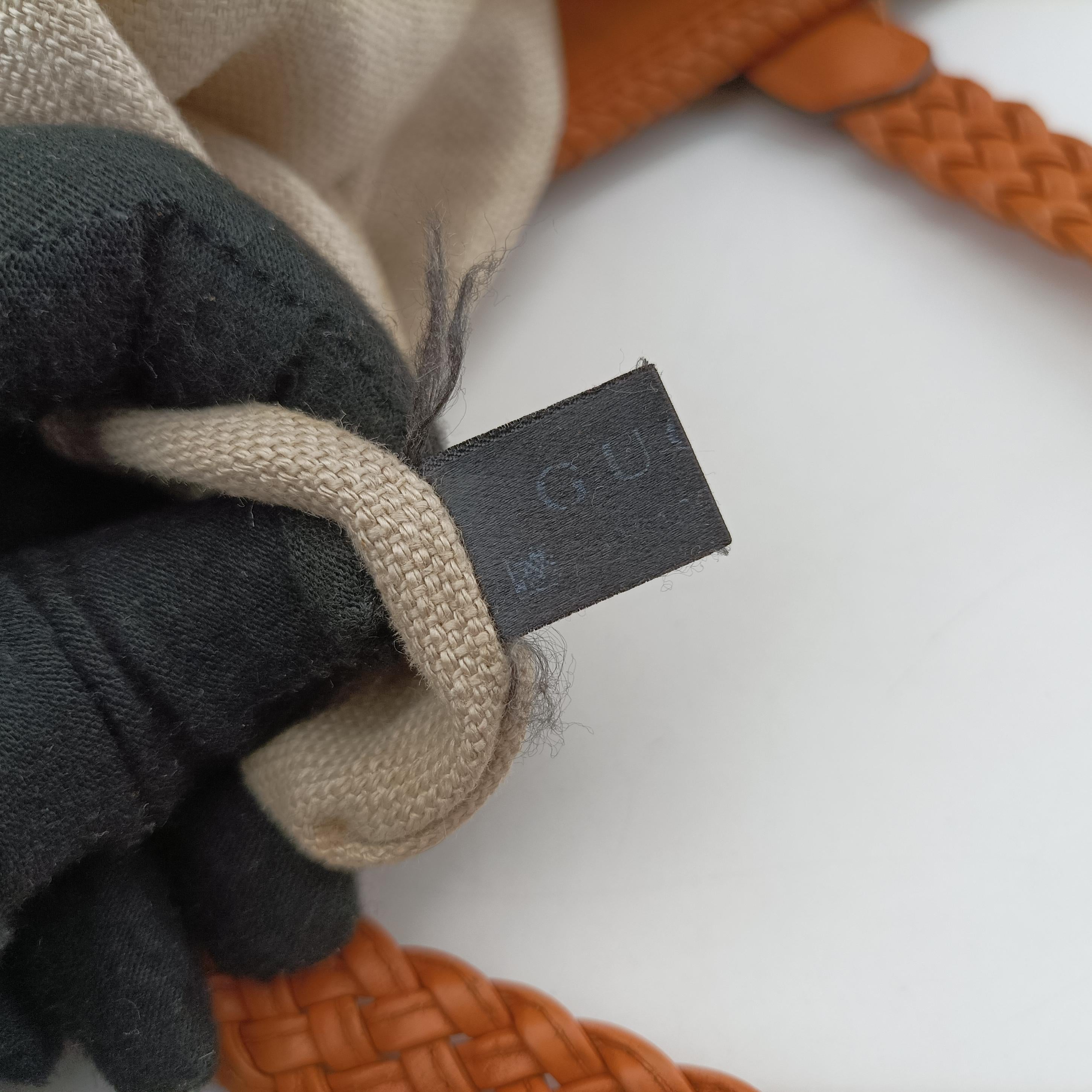 Pre-owned Gucci Marrakech beige×orange Canvas×Leather 257031 handbag | stylenewstar