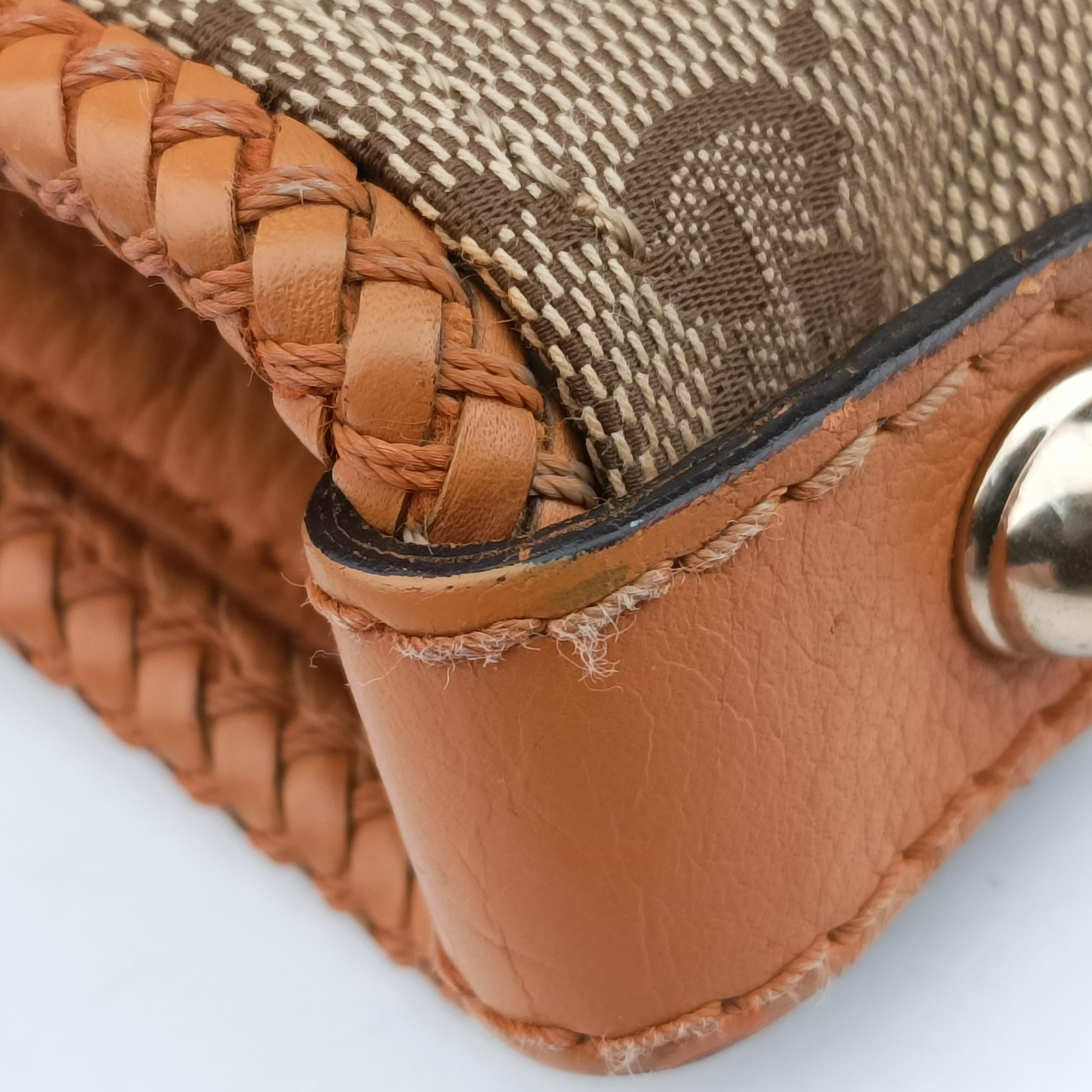 Pre-owned Gucci Marrakech beige×orange Canvas×Leather 257031 handbag | stylenewstar