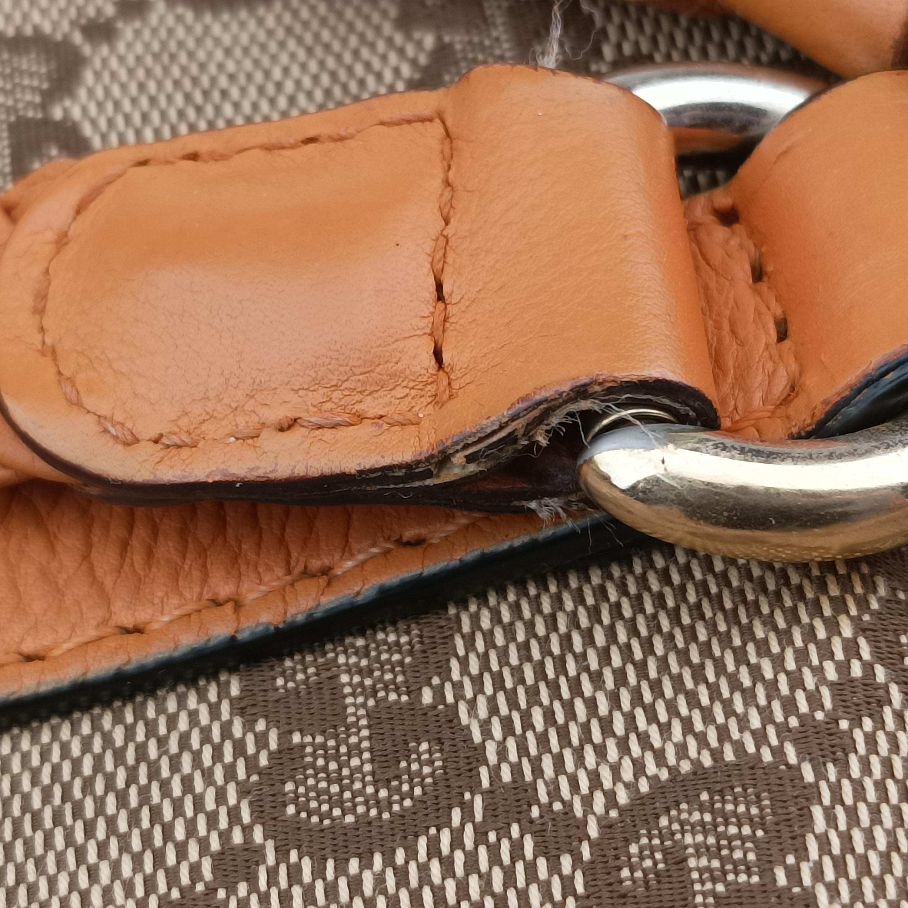 Pre-owned Gucci Marrakech beige×orange Canvas×Leather 257031 handbag | stylenewstar