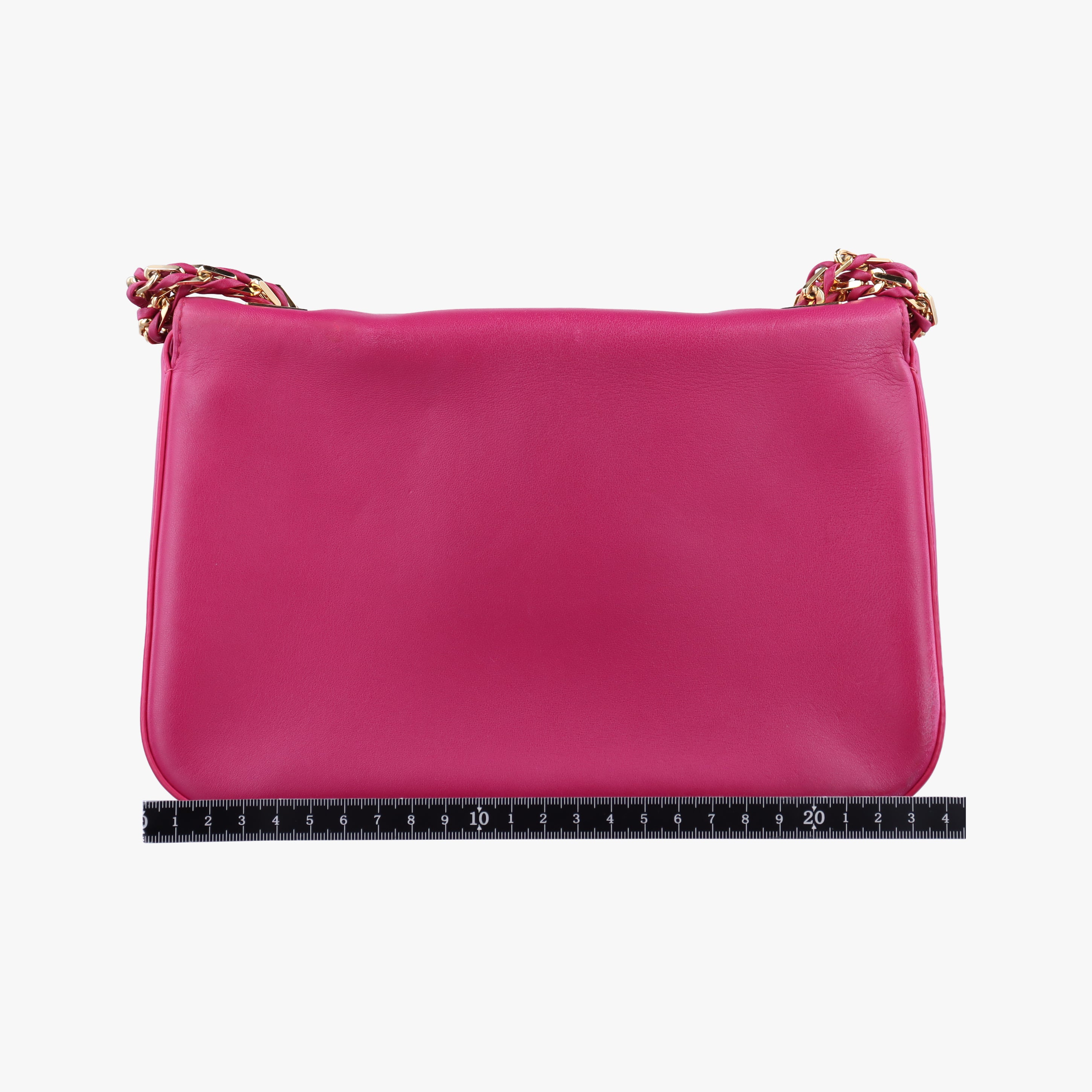 Pre-owned Fendi Be Baguette Rose Leather 8BR677 shoulderbag | stylenewstar