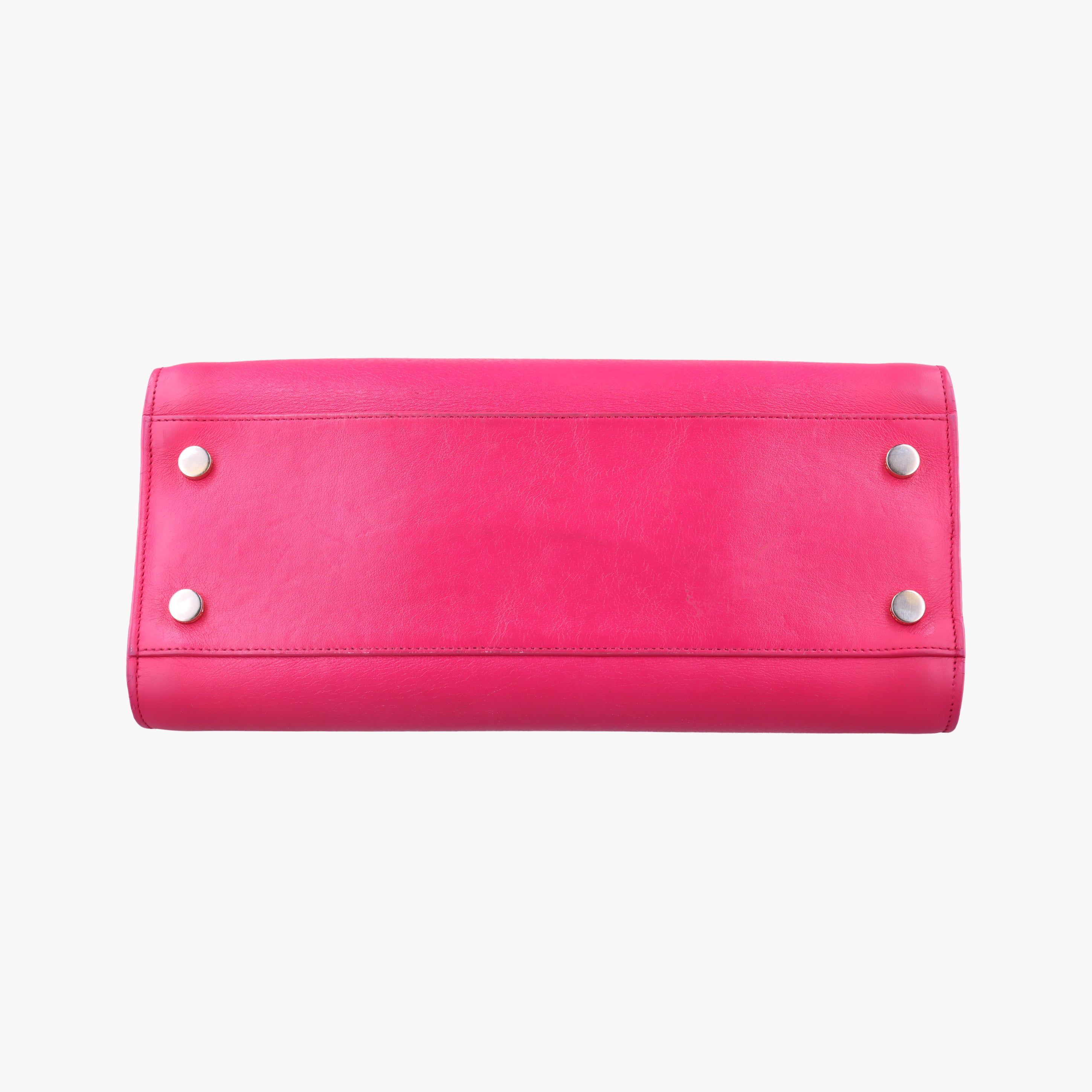 Pre-owned Yves Saint Laurent baby Cabas Rose Leather 357395 handbag | stylenewstar