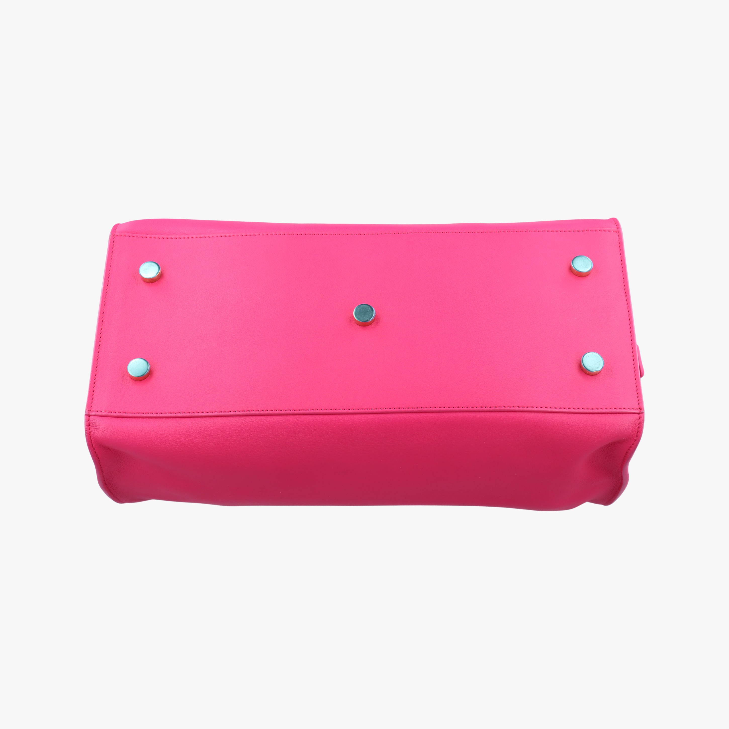 Pre-owned Yves Saint Laurent BABY CABAS Rose Leather 394461 shoulderbag | stylenewstar