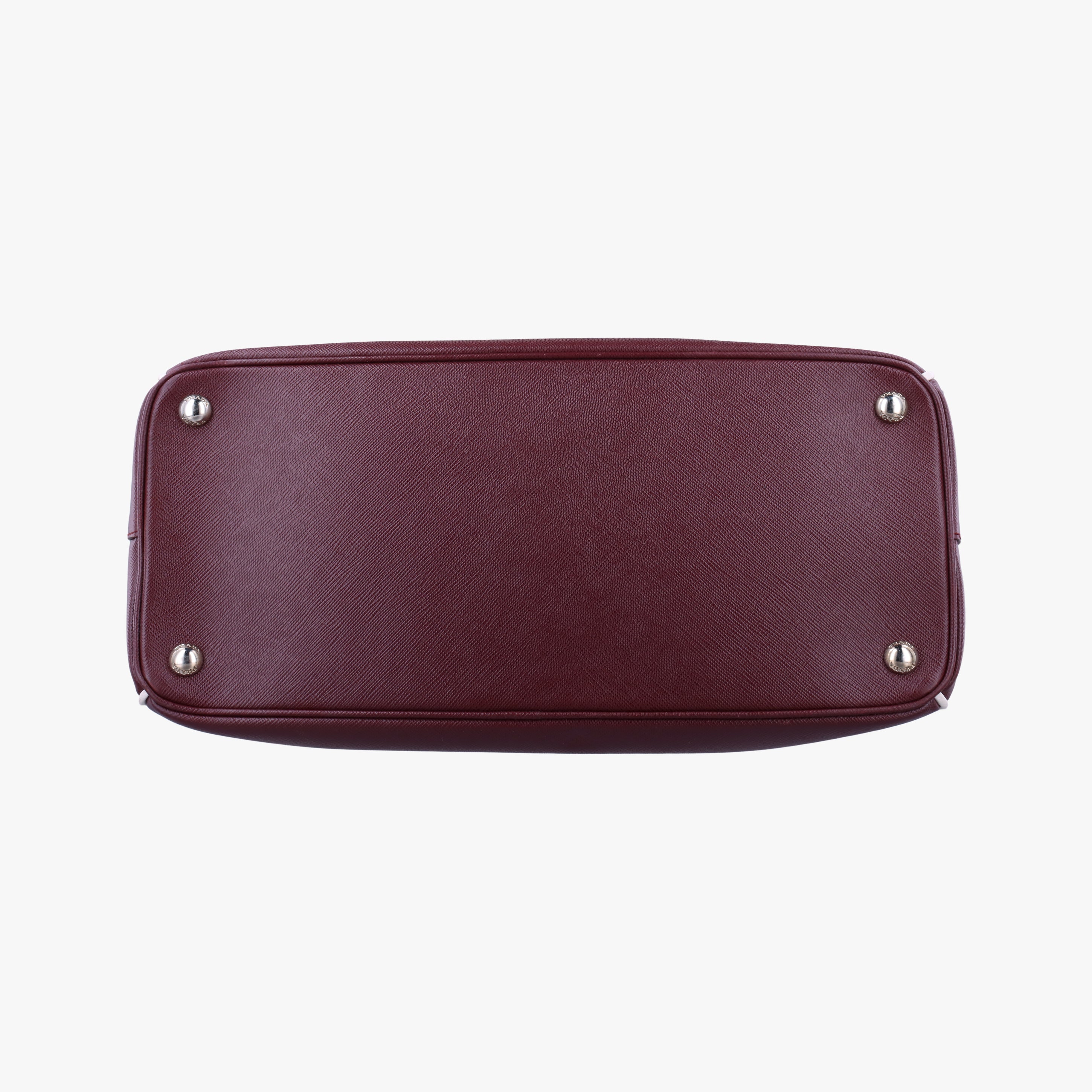 Pre-owned Prada Galleria Burgundy SAFFIANO Leather BN2274 shoulderbag | stylenewstar