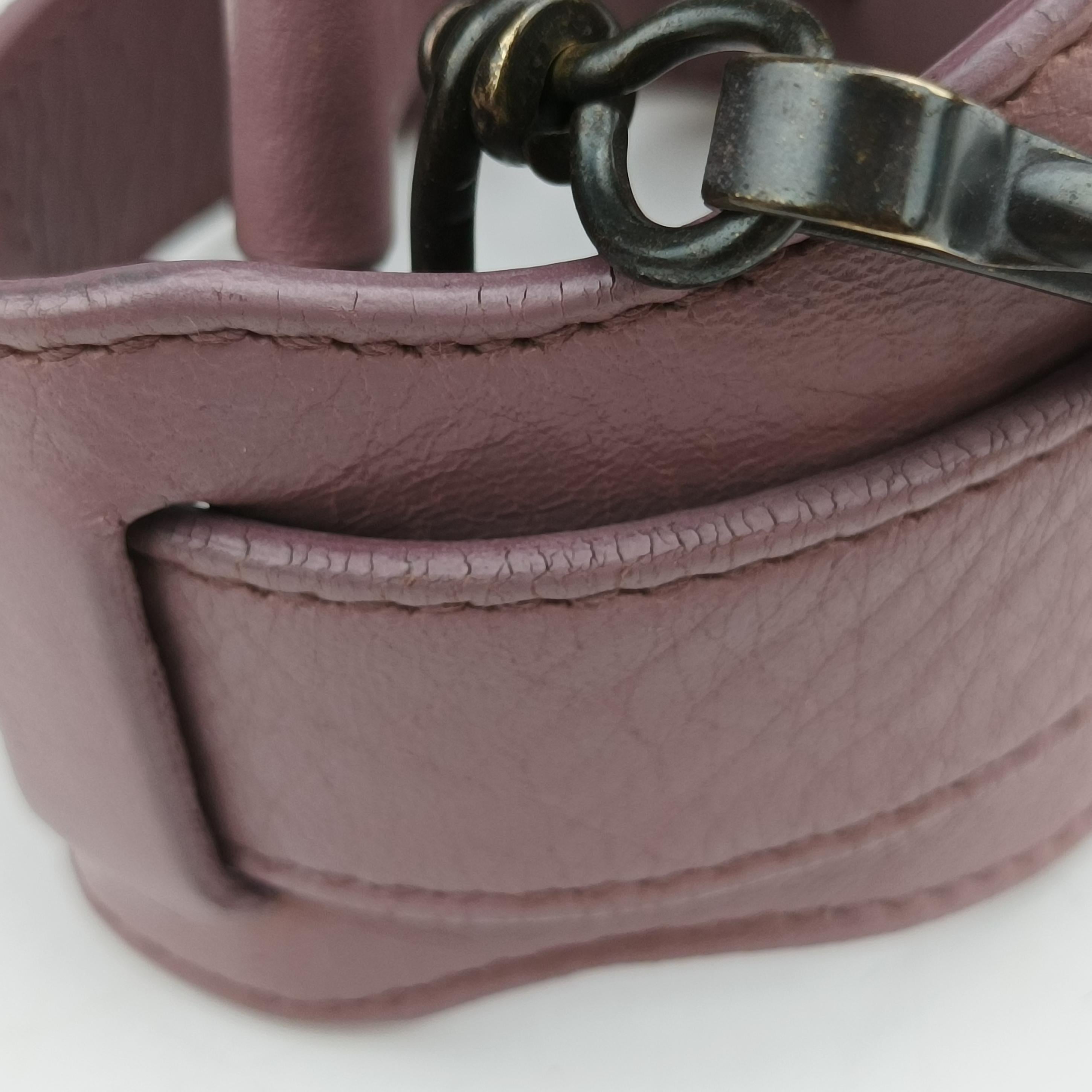 Pre-owned Balenciaga Giant City Purple lambskin  shoulderbag | stylenewstar