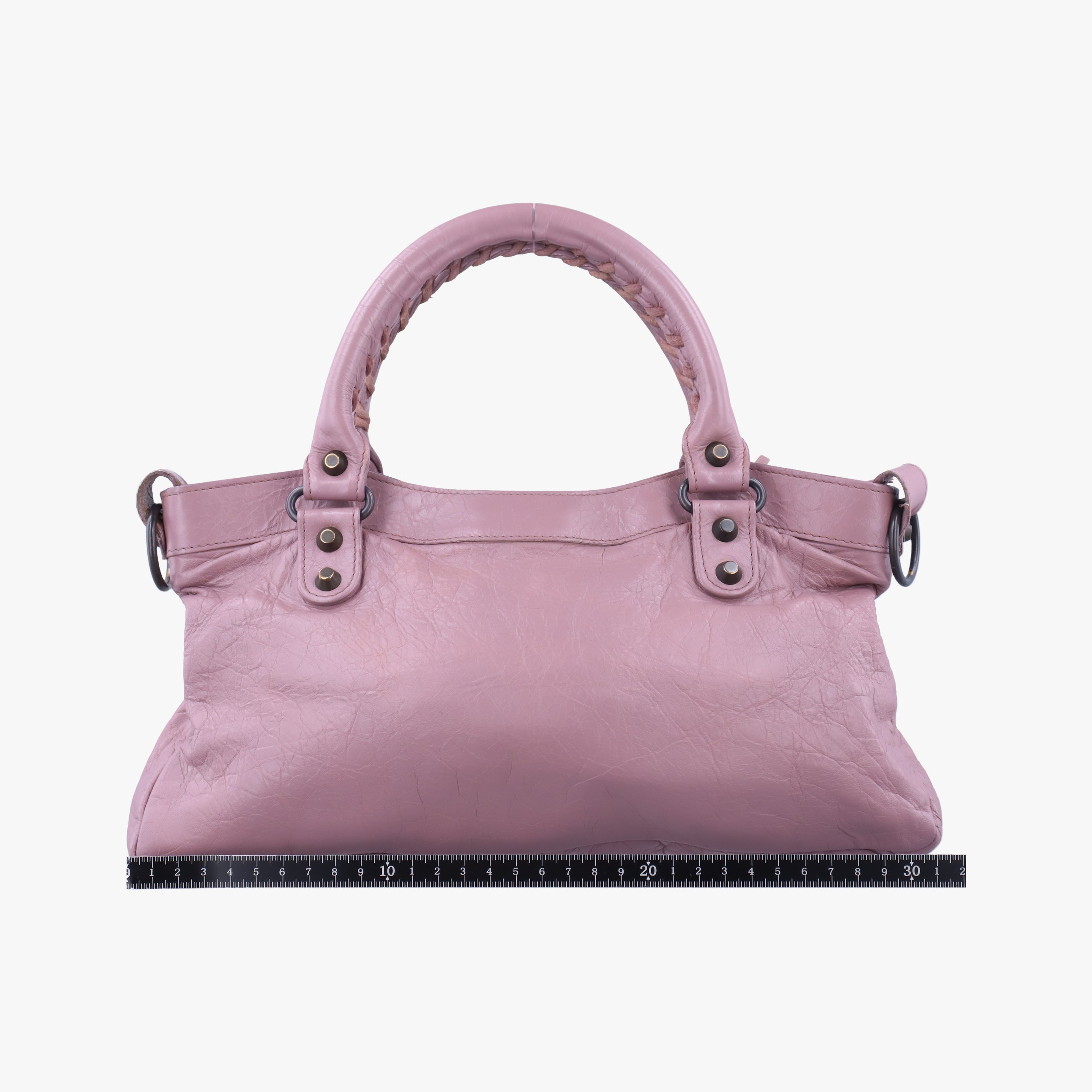 Pre-owned Balenciaga Giant City Purple lambskin  shoulderbag | stylenewstar