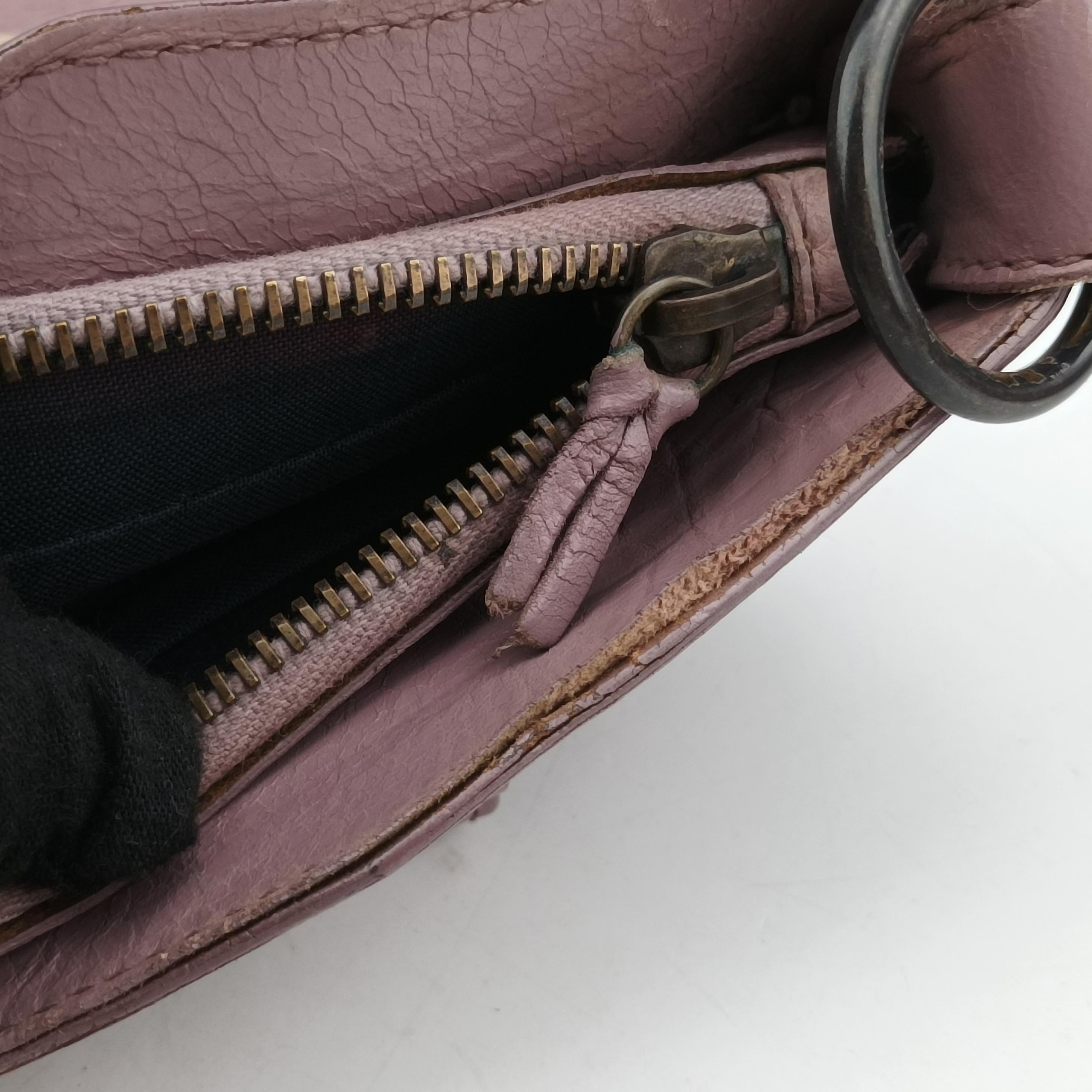 Pre-owned Balenciaga Giant City Purple lambskin  shoulderbag | stylenewstar