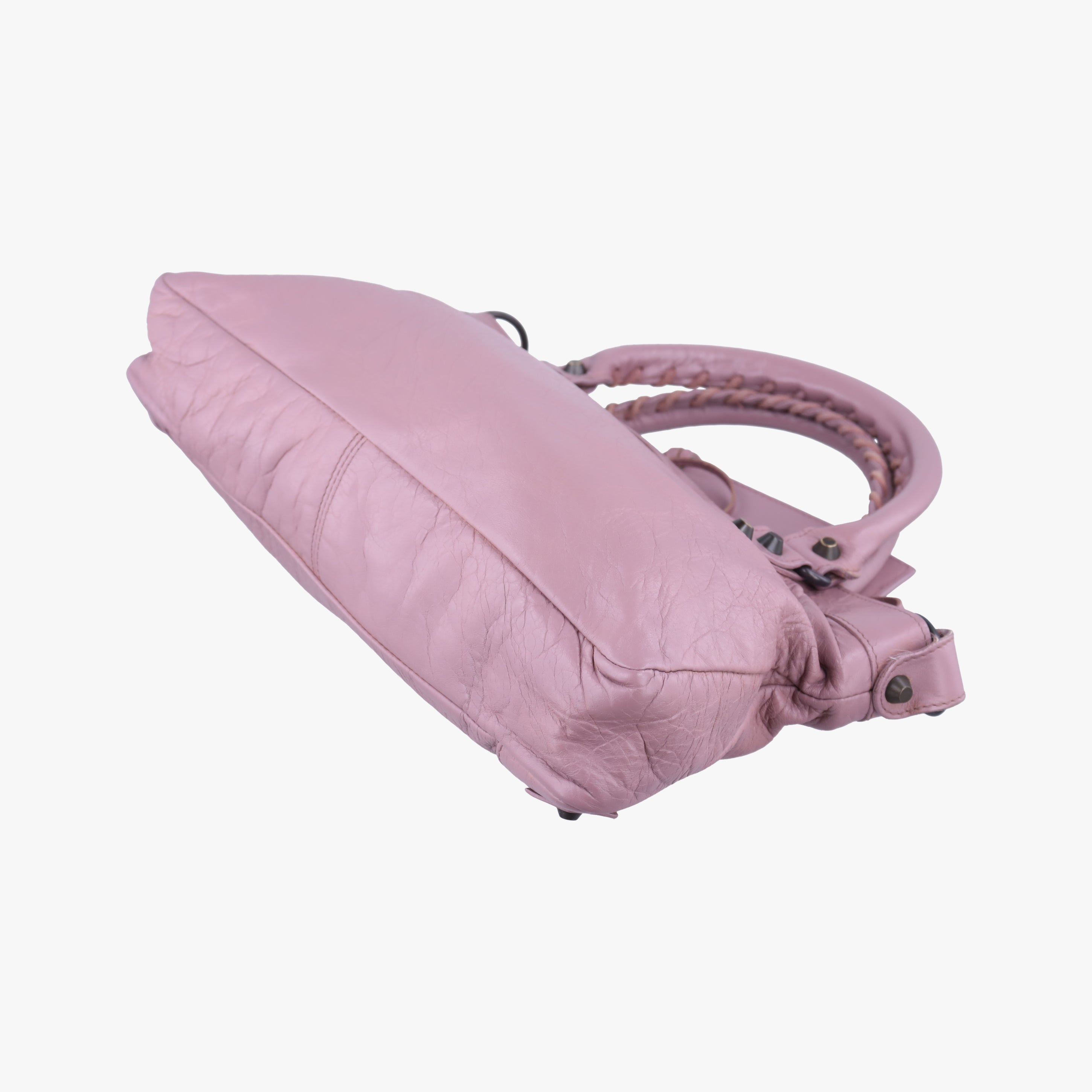 Pre-owned Balenciaga Giant City Purple lambskin  shoulderbag | stylenewstar