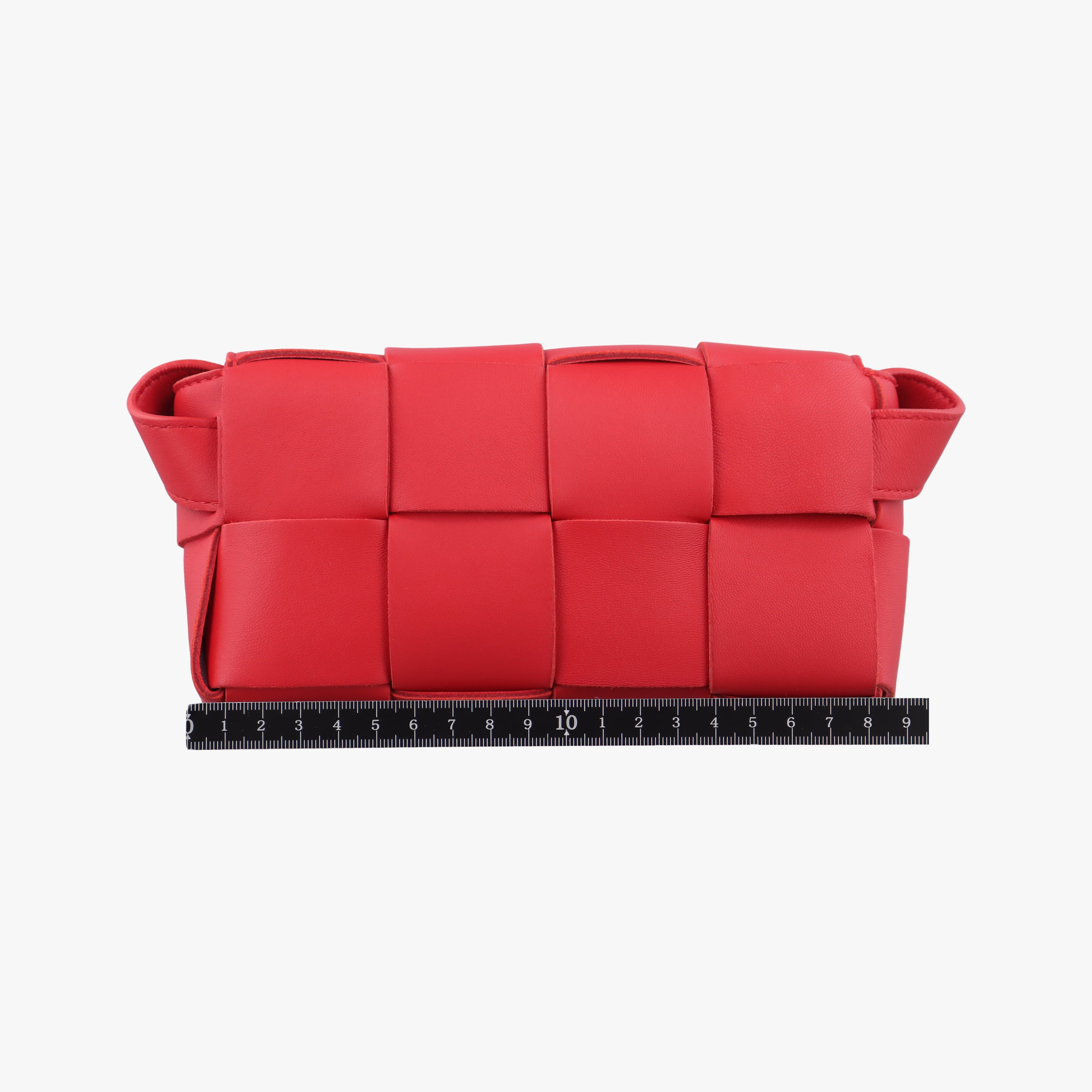 Pre-owned Bottega Veneta CASSETTE Red lambskin  bum bag/waist bag | stylenewstar