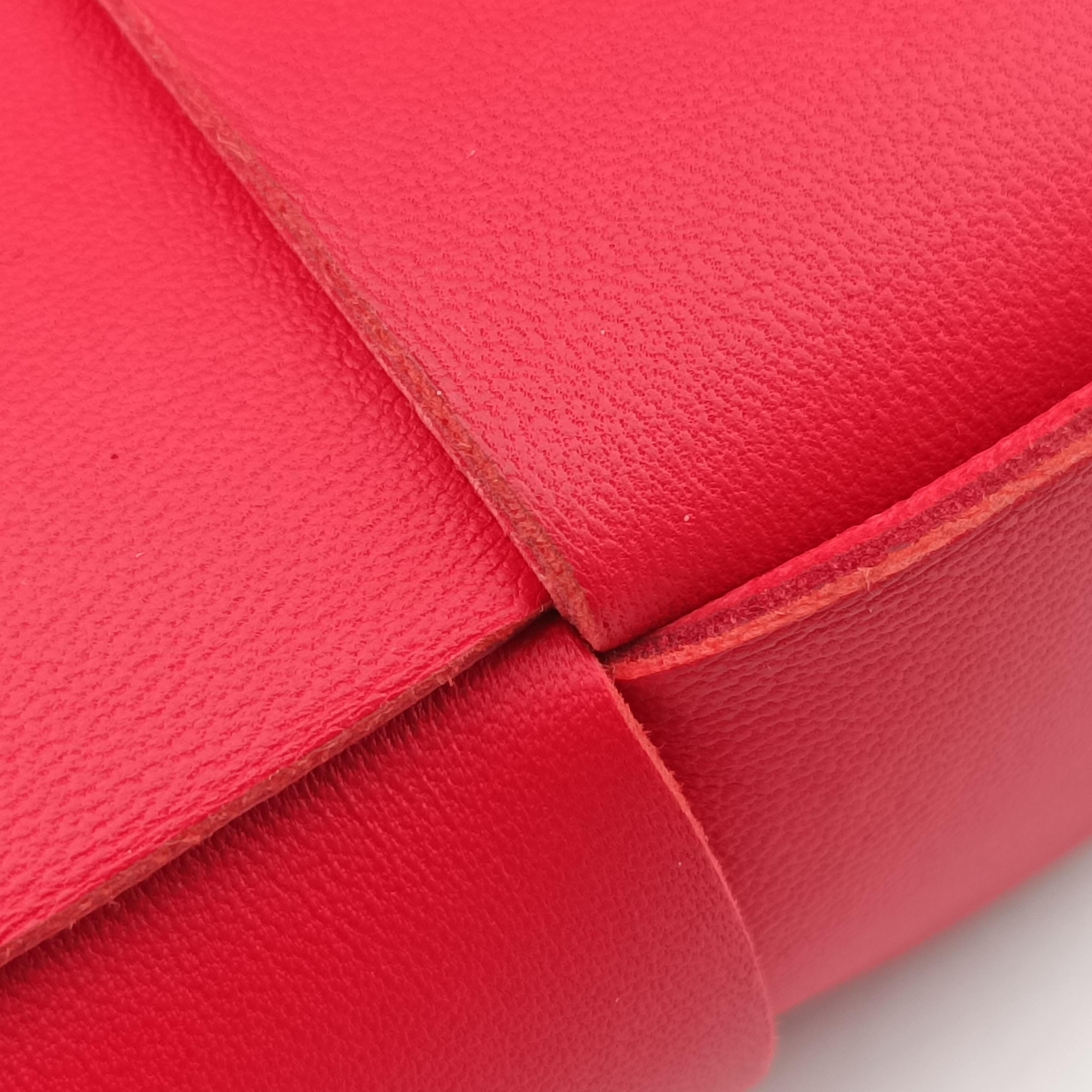 Pre-owned Bottega Veneta CASSETTE Red lambskin  bum bag/waist bag | stylenewstar