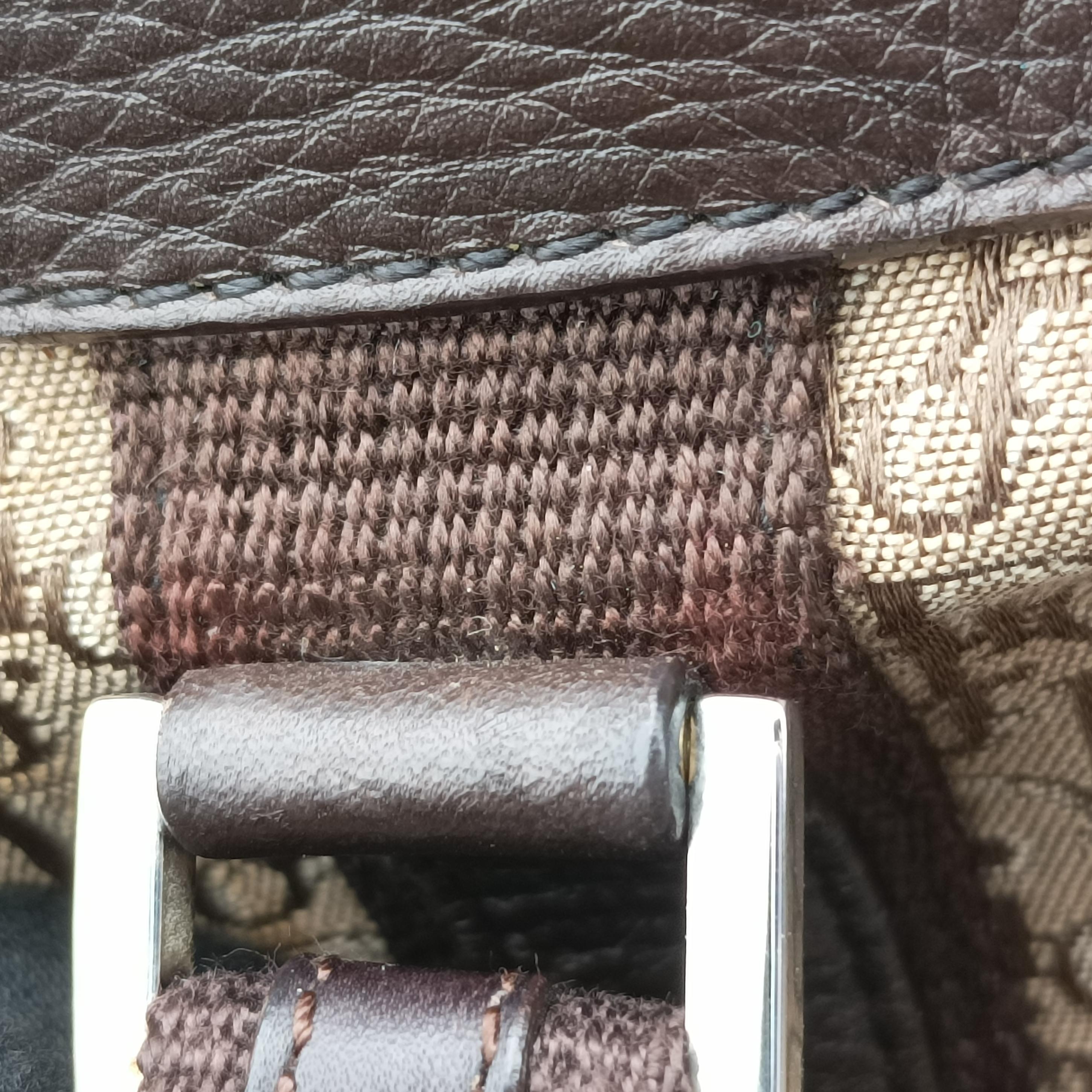 Vintage Christian Dior Street Chic Trotter Brown×beige Jacquard×leather  handbag | stylenewstar