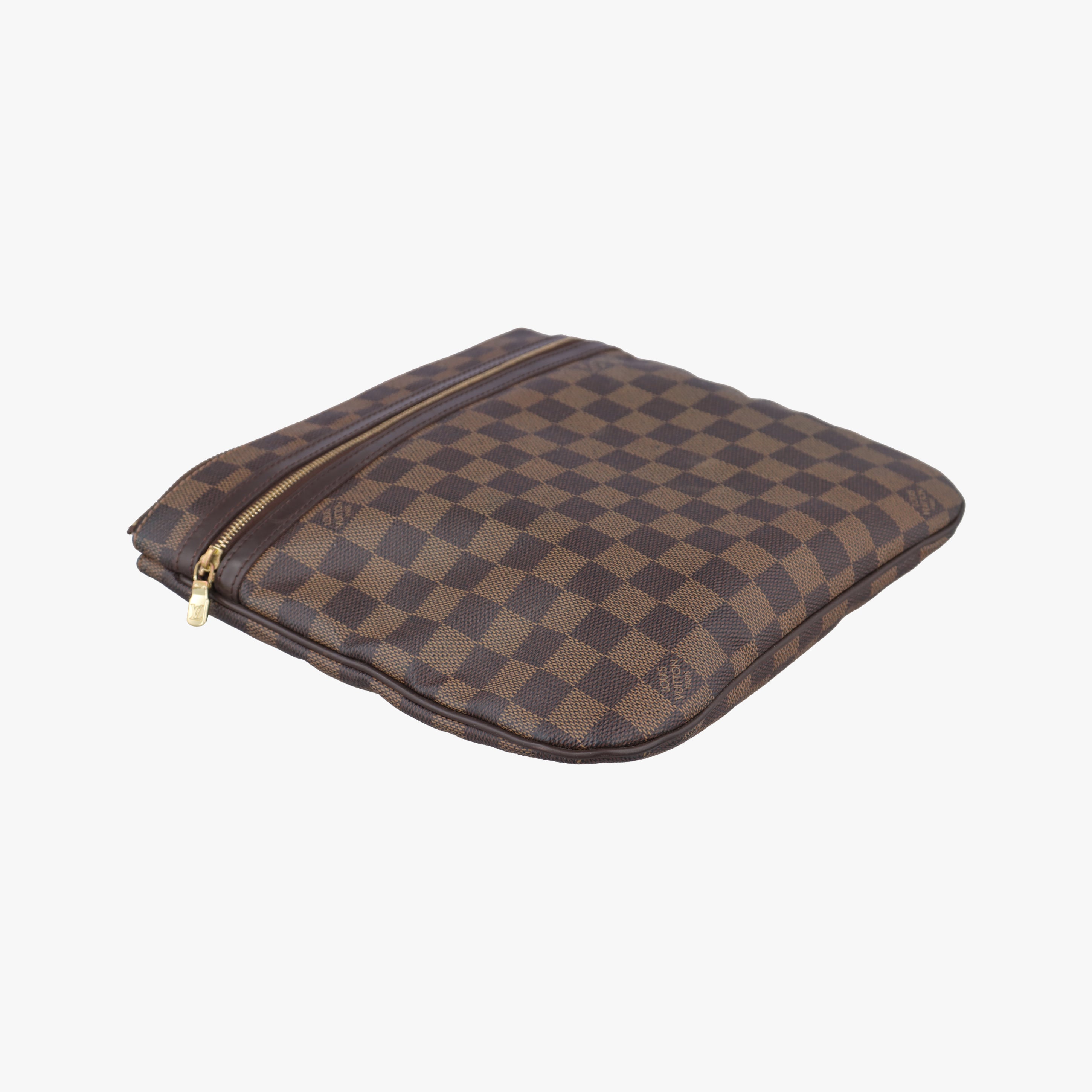 Pre-owned Louis Vuitton Pochette BOSPHORE EBENE Damier Canvas N51111 shoulderbag | stylenewstar