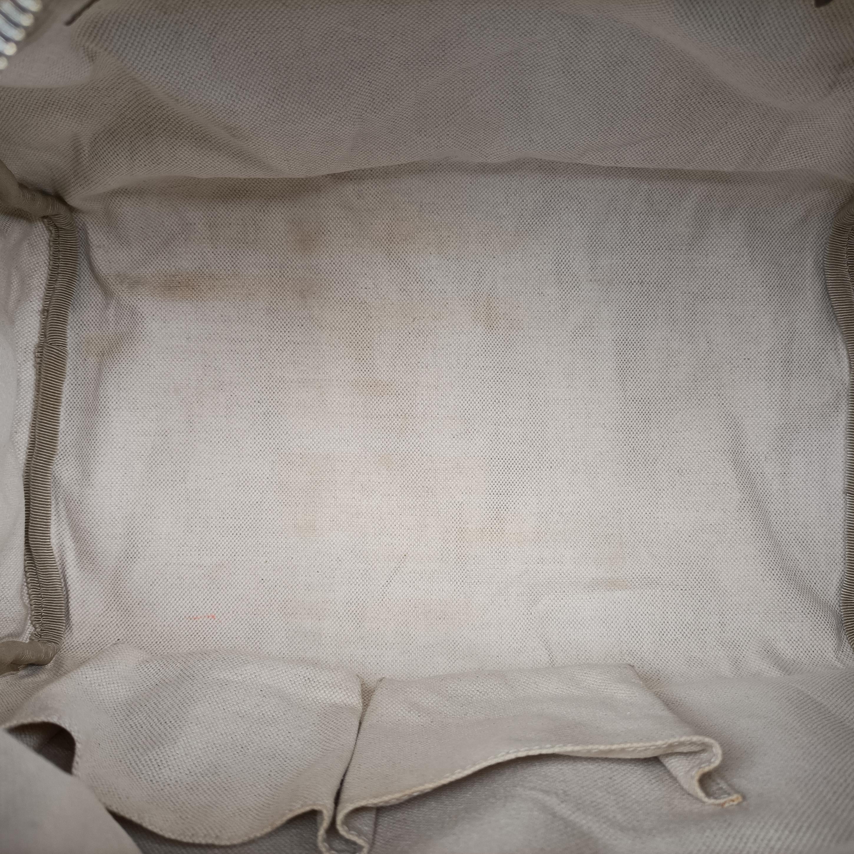 Pre-owned Gucci GG Supreme White×brown PVC coated canvas 322231 shoulderbag | stylenewstar