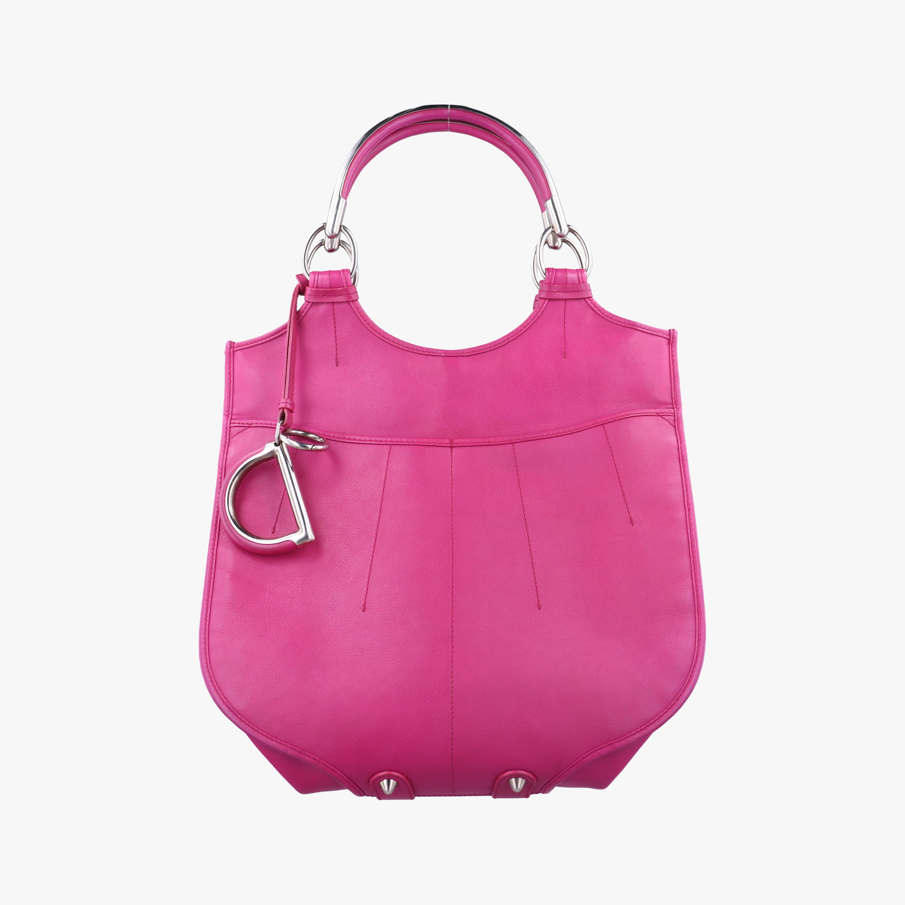 Pre-owned Christian Dior Hobo Rose leather  handbag | stylenewstar