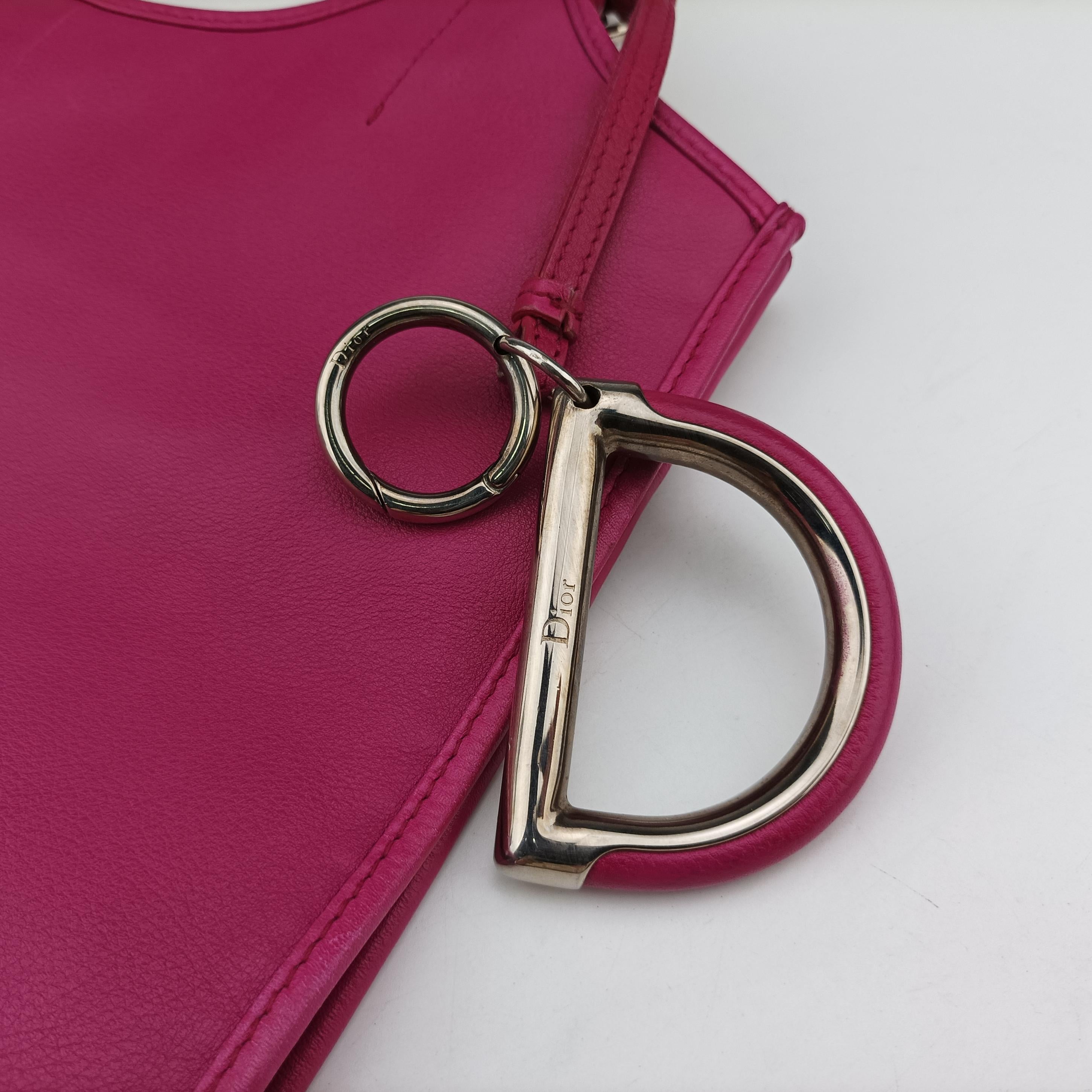 Pre-owned Christian Dior Hobo Rose leather  handbag | stylenewstar