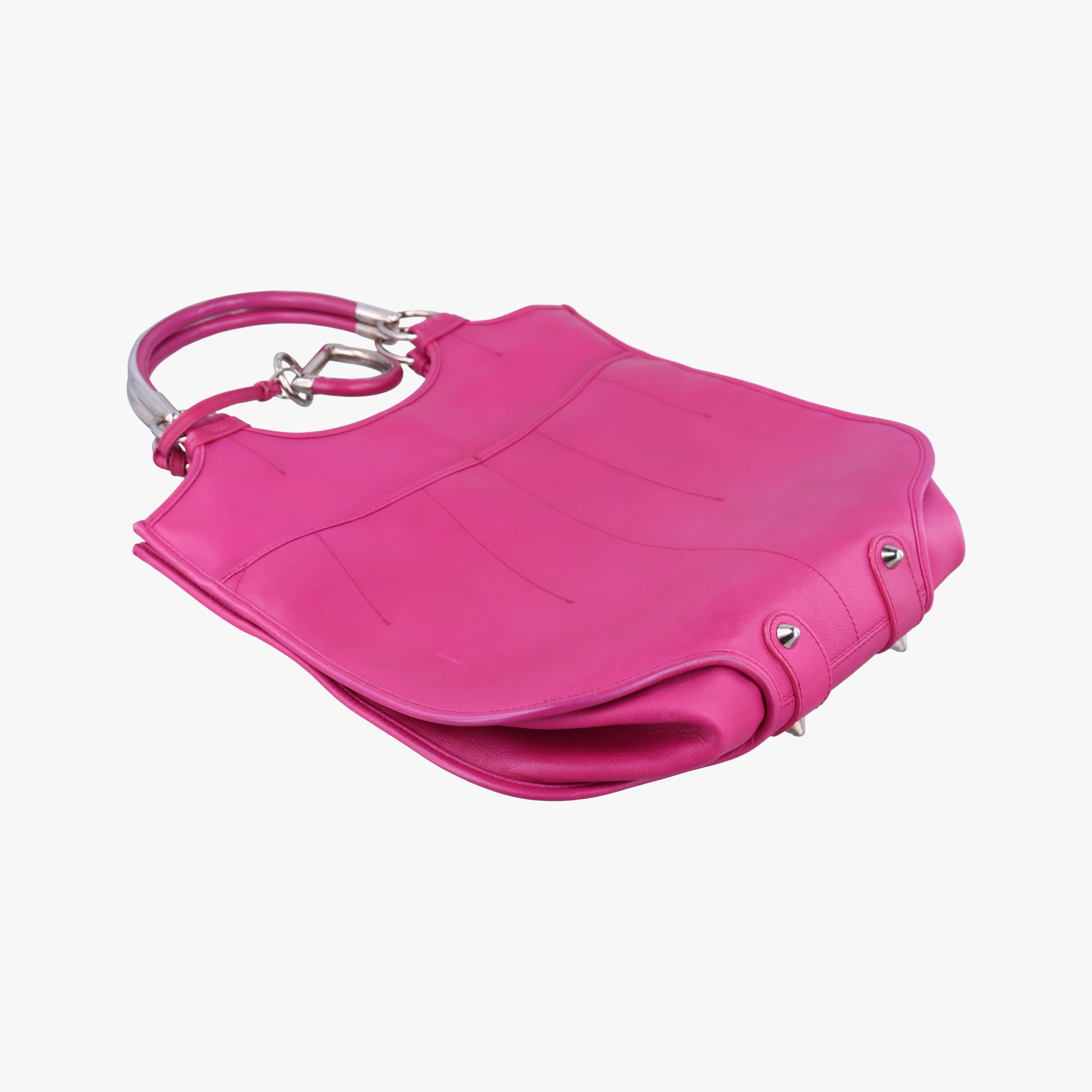 Pre-owned Christian Dior Hobo Rose leather  handbag | stylenewstar