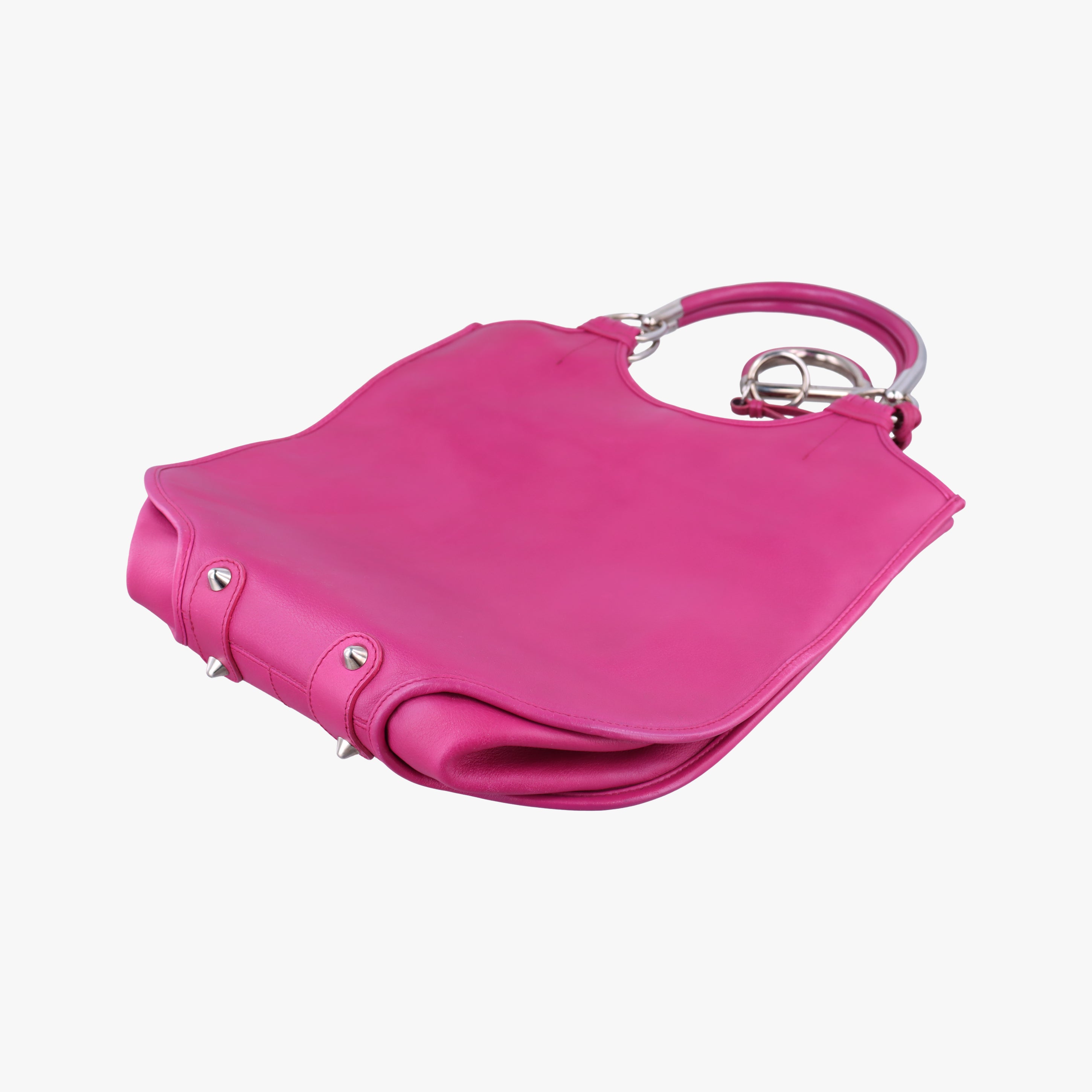 Pre-owned Christian Dior Hobo Rose leather  handbag | stylenewstar