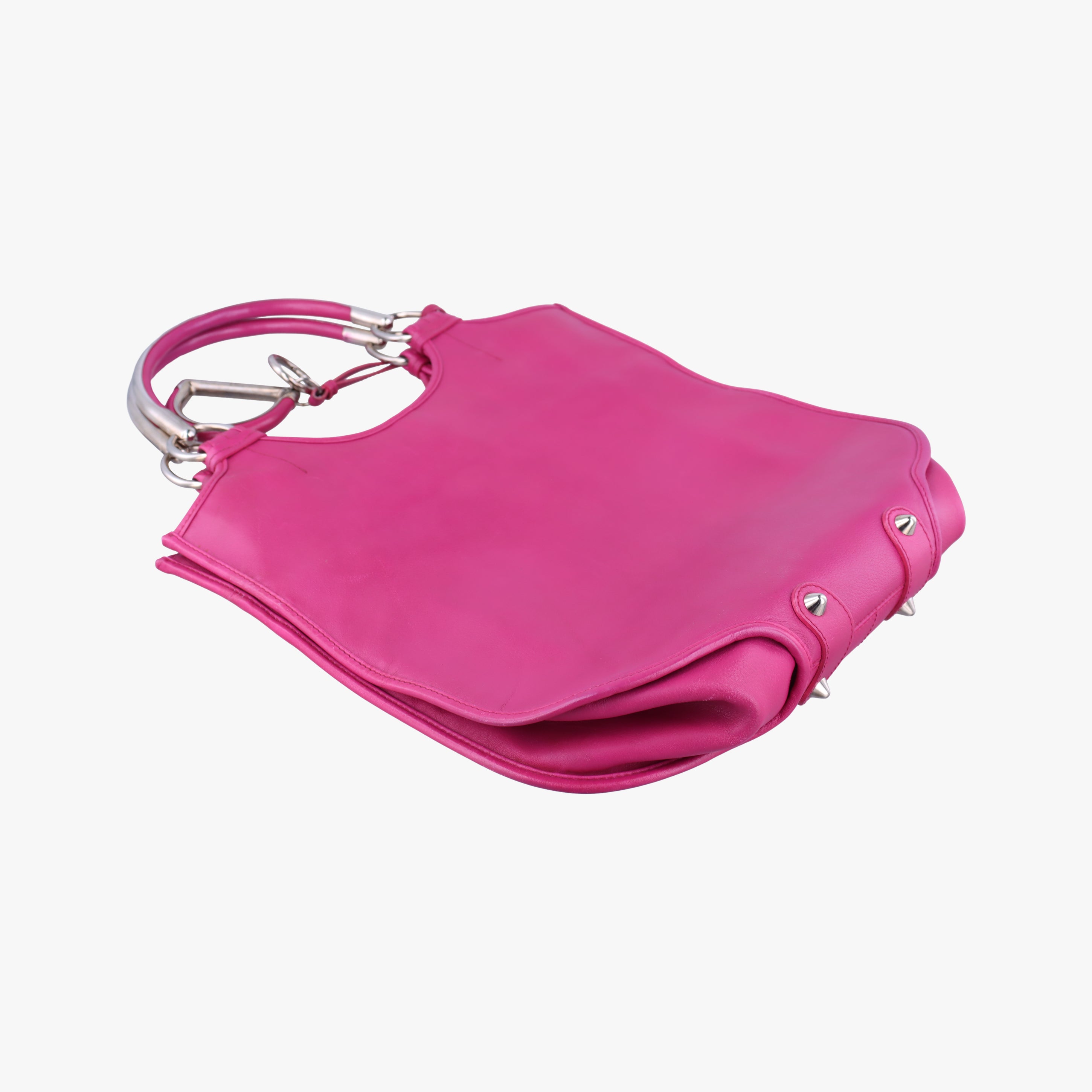 Pre-owned Christian Dior Hobo Rose leather  handbag | stylenewstar