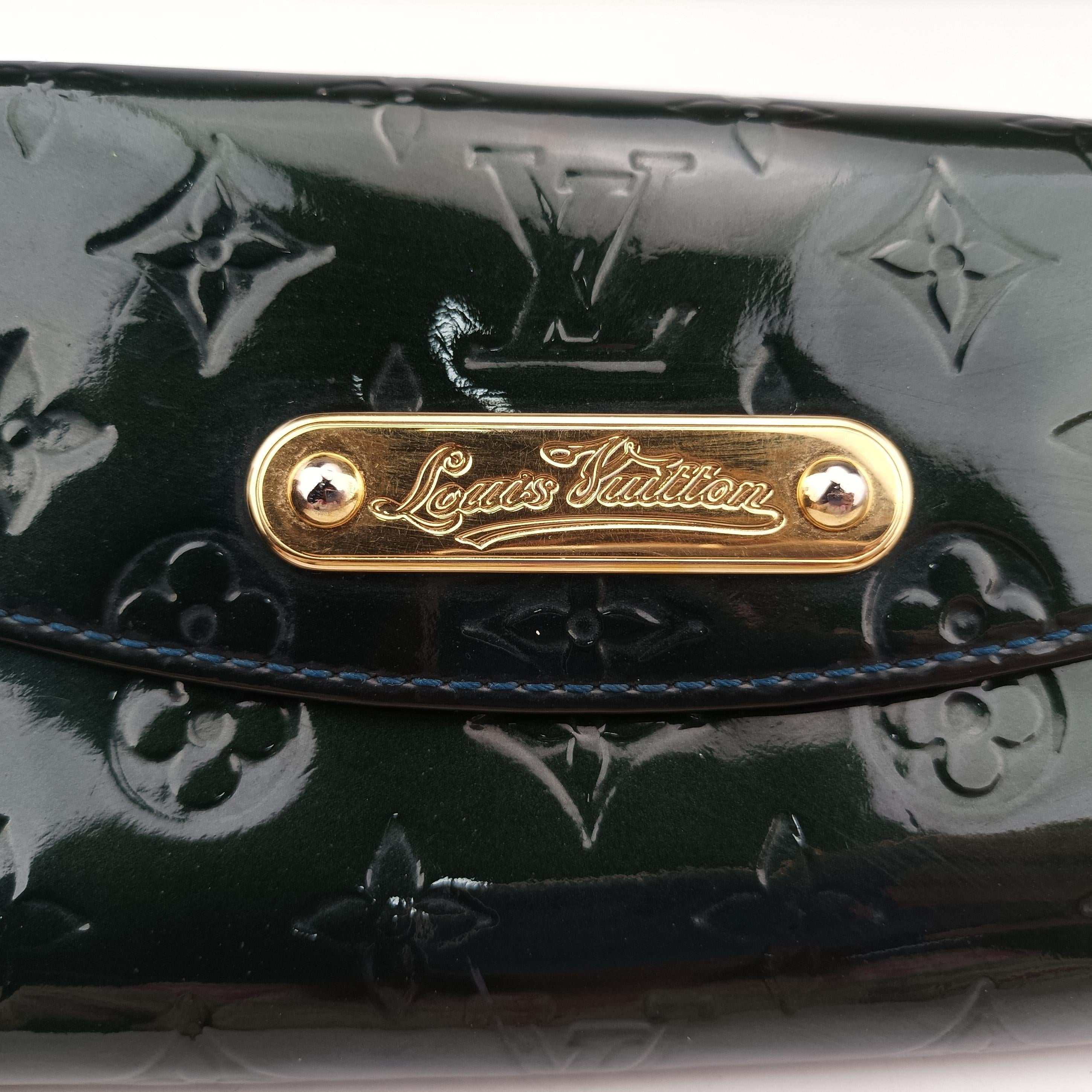 Pre-owned Louis Vuitton Sunset Boulevard Monogram Green Vernis  handbag | stylenewstar