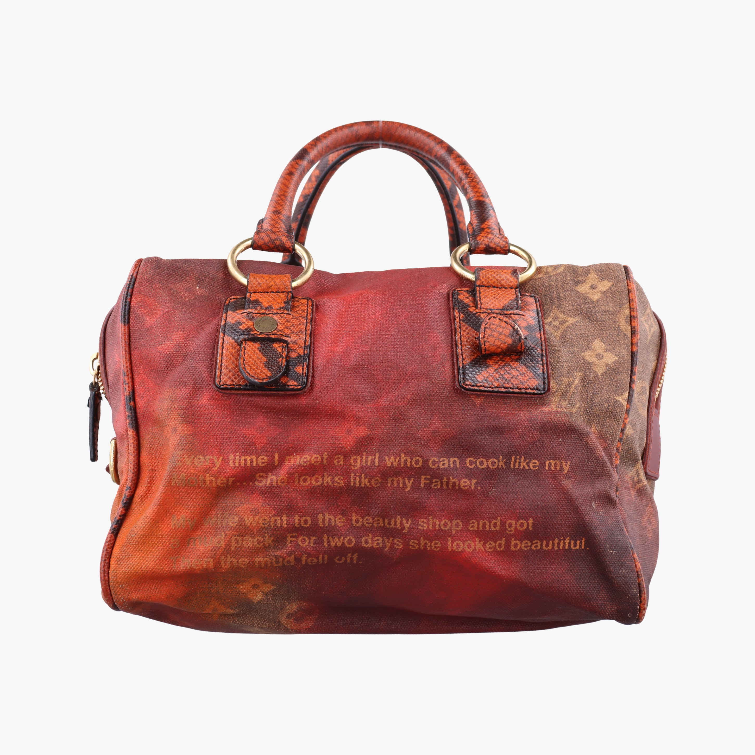Pre-owned Louis Vuitton Man Crazy rouge×multicolor Monogram Jokes M95737 handbag | stylenewstar