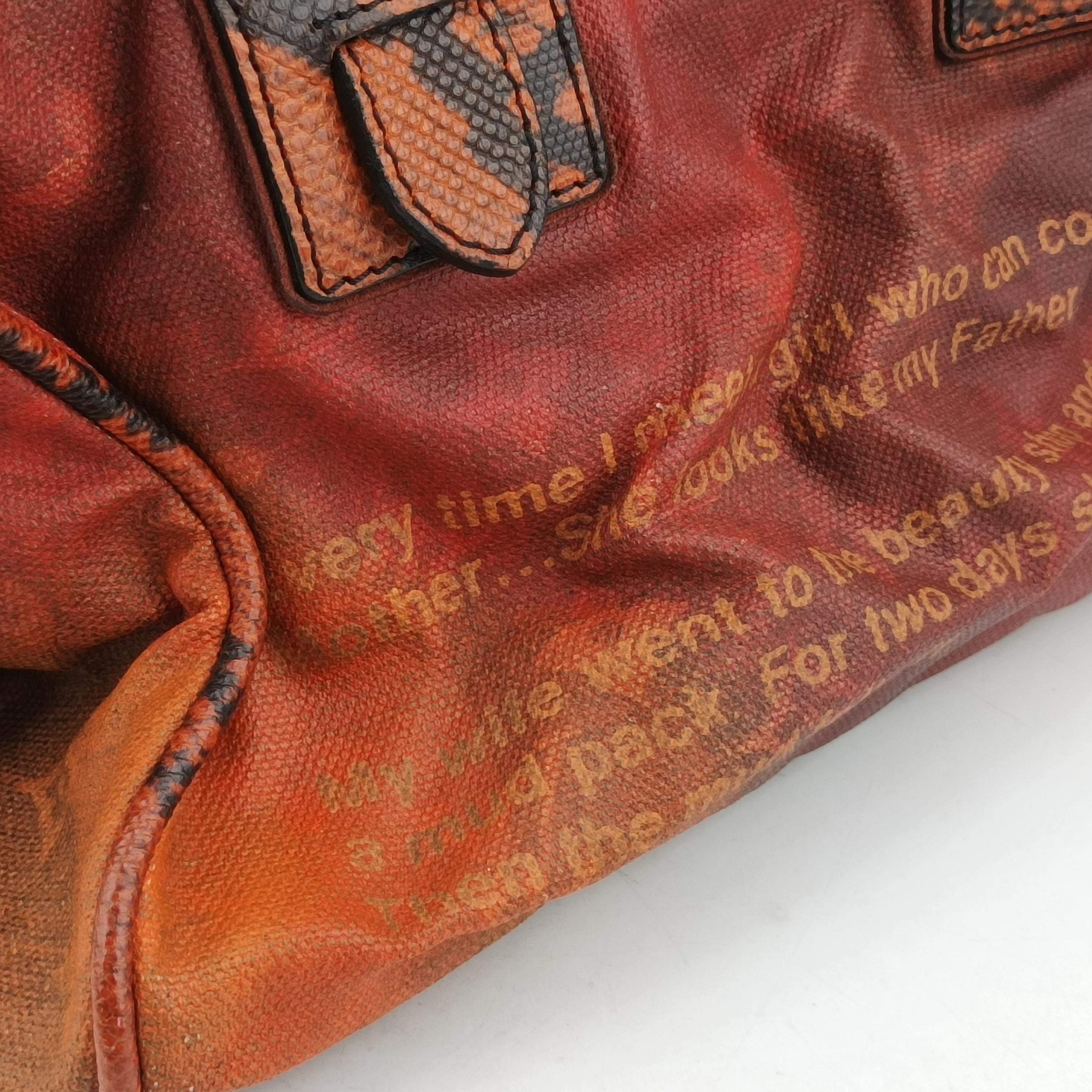 Pre-owned Louis Vuitton Man Crazy rouge×multicolor Monogram Jokes M95737 handbag | stylenewstar
