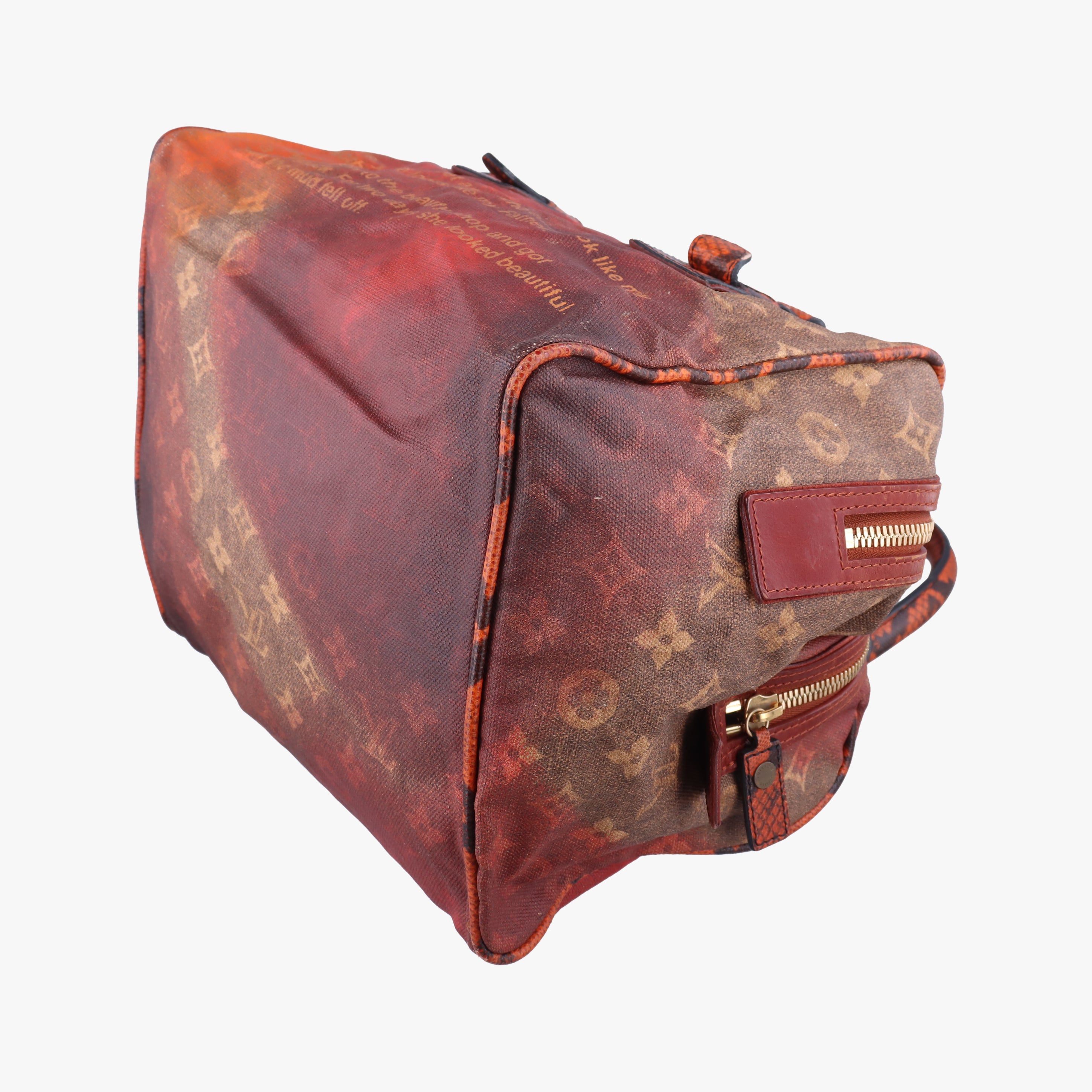 Pre-owned Louis Vuitton Man Crazy rouge×multicolor Monogram Jokes M95737 handbag | stylenewstar