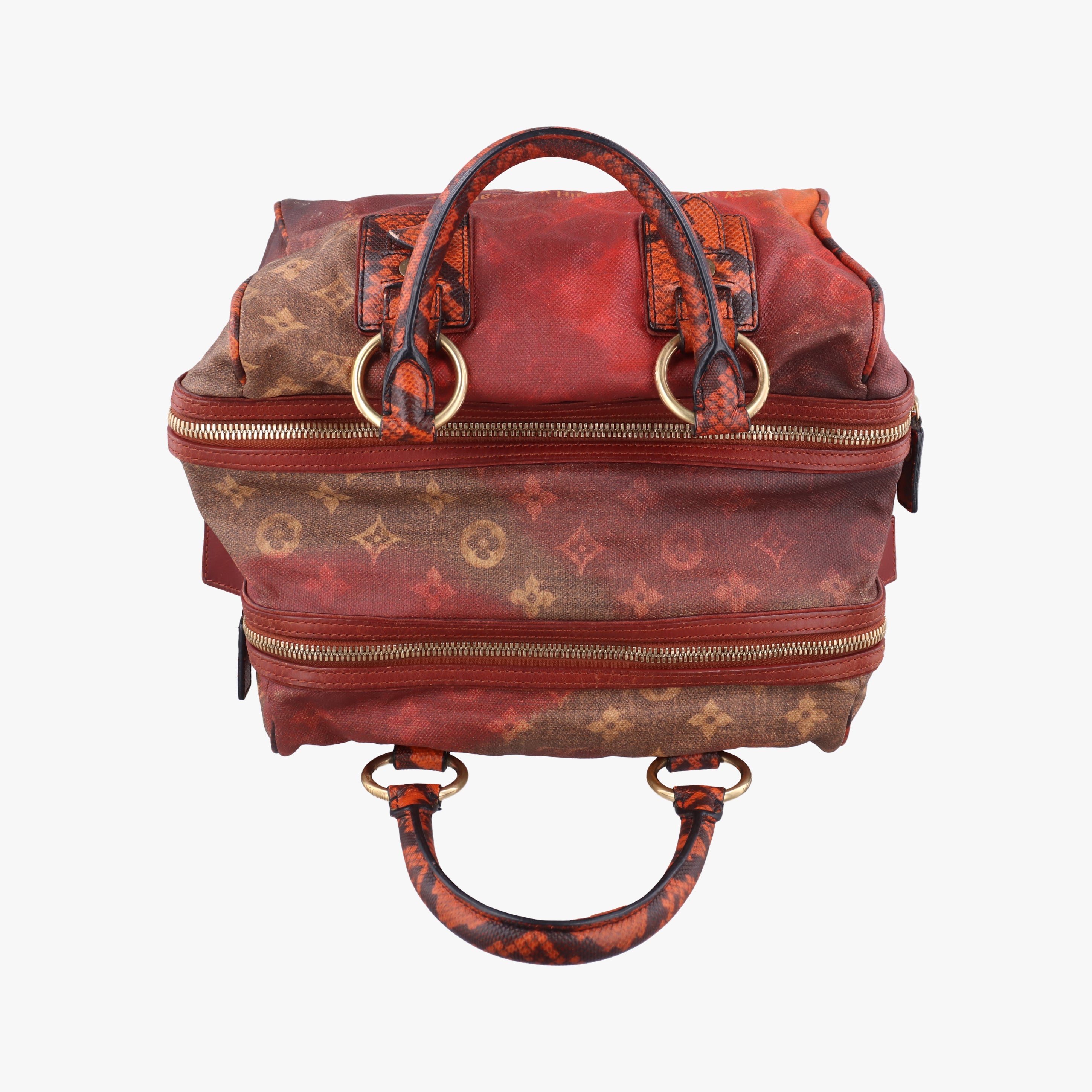 Pre-owned Louis Vuitton Man Crazy rouge×multicolor Monogram Jokes M95737 handbag | stylenewstar