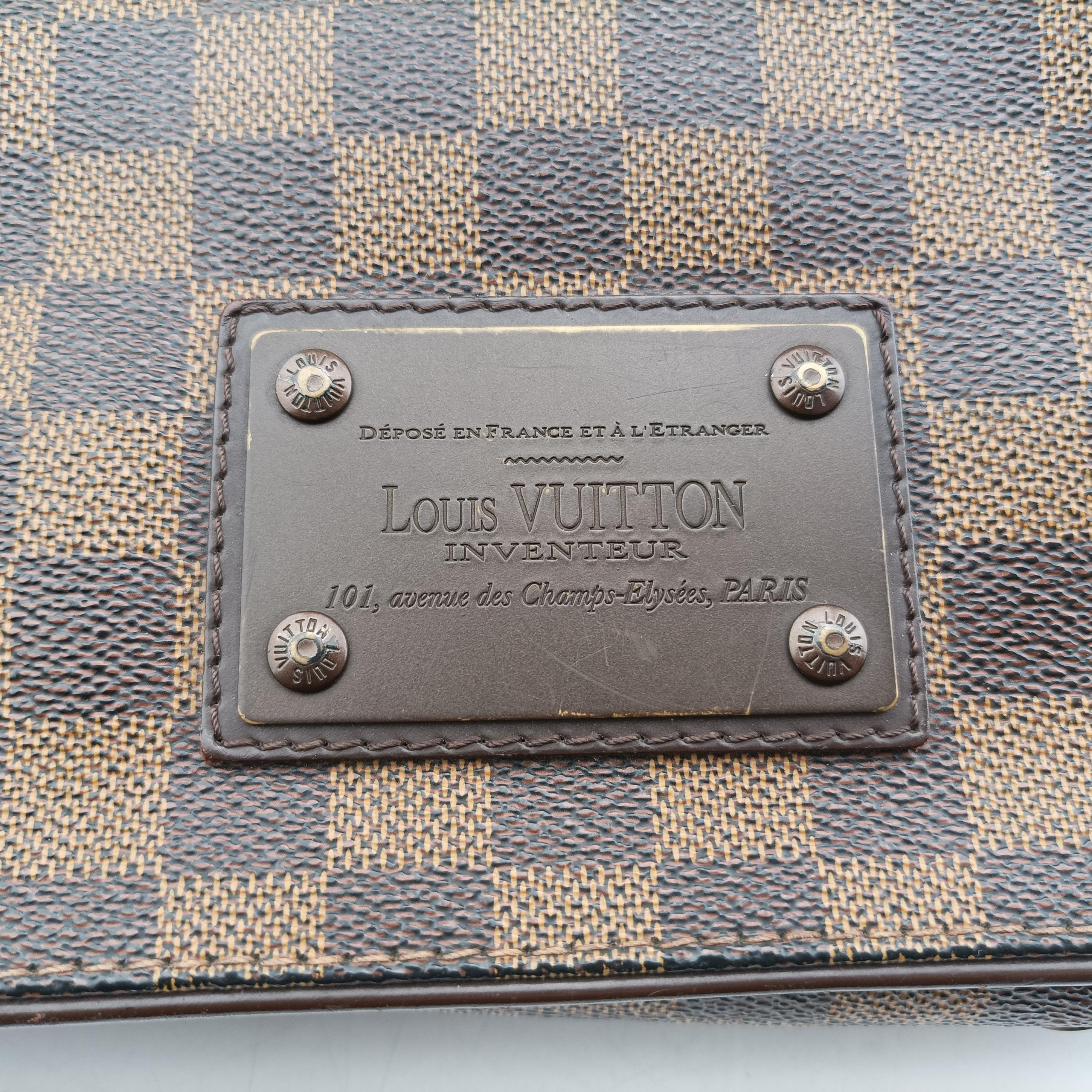 Pre-owned Louis Vuitton BROOKLYN PM EBENE Damier Canvas N51210 shoulderbag | stylenewstar