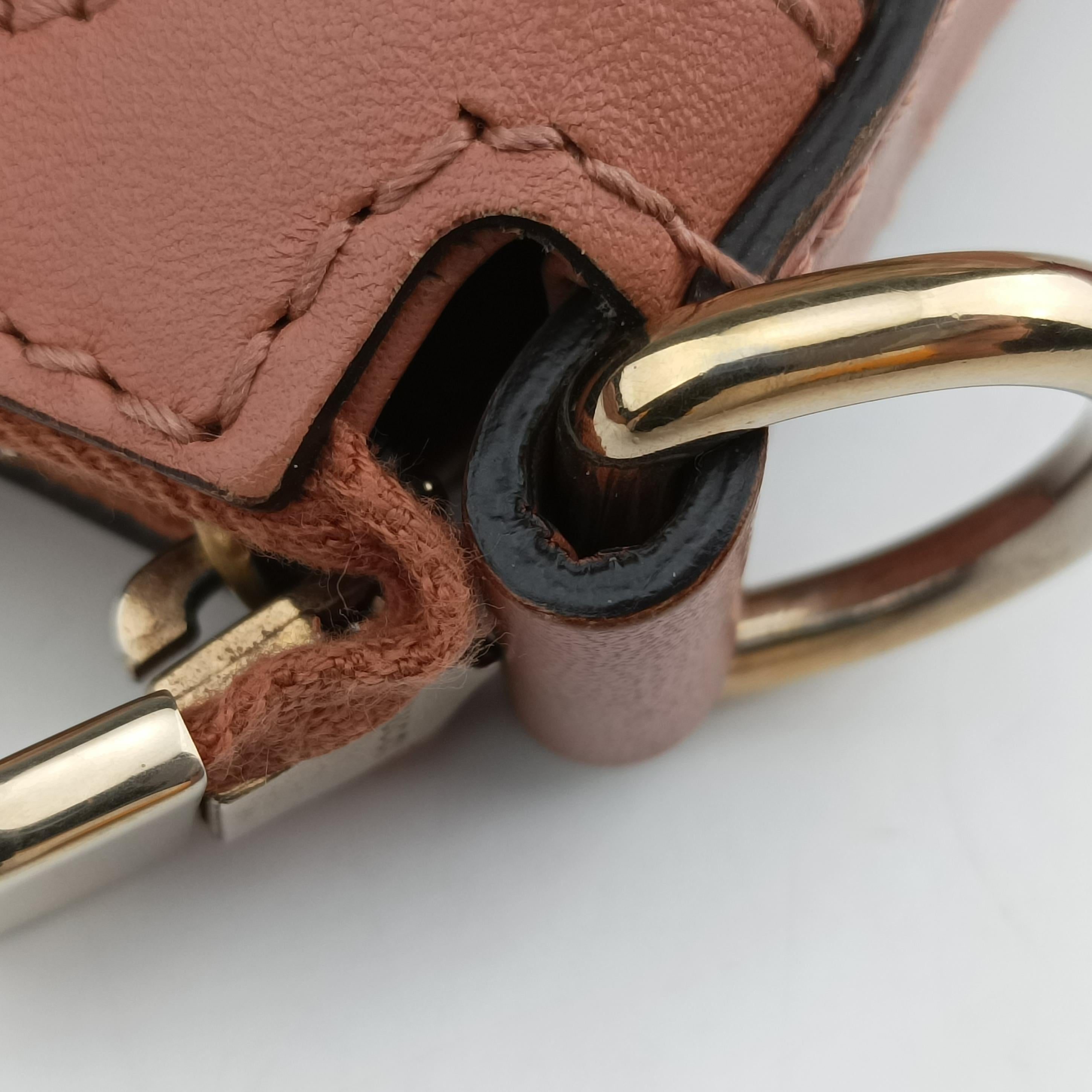 Pre-owned Gucci Vintage Web Beige×red×orange canvas×leather 257341 shoulderbag | stylenewstar