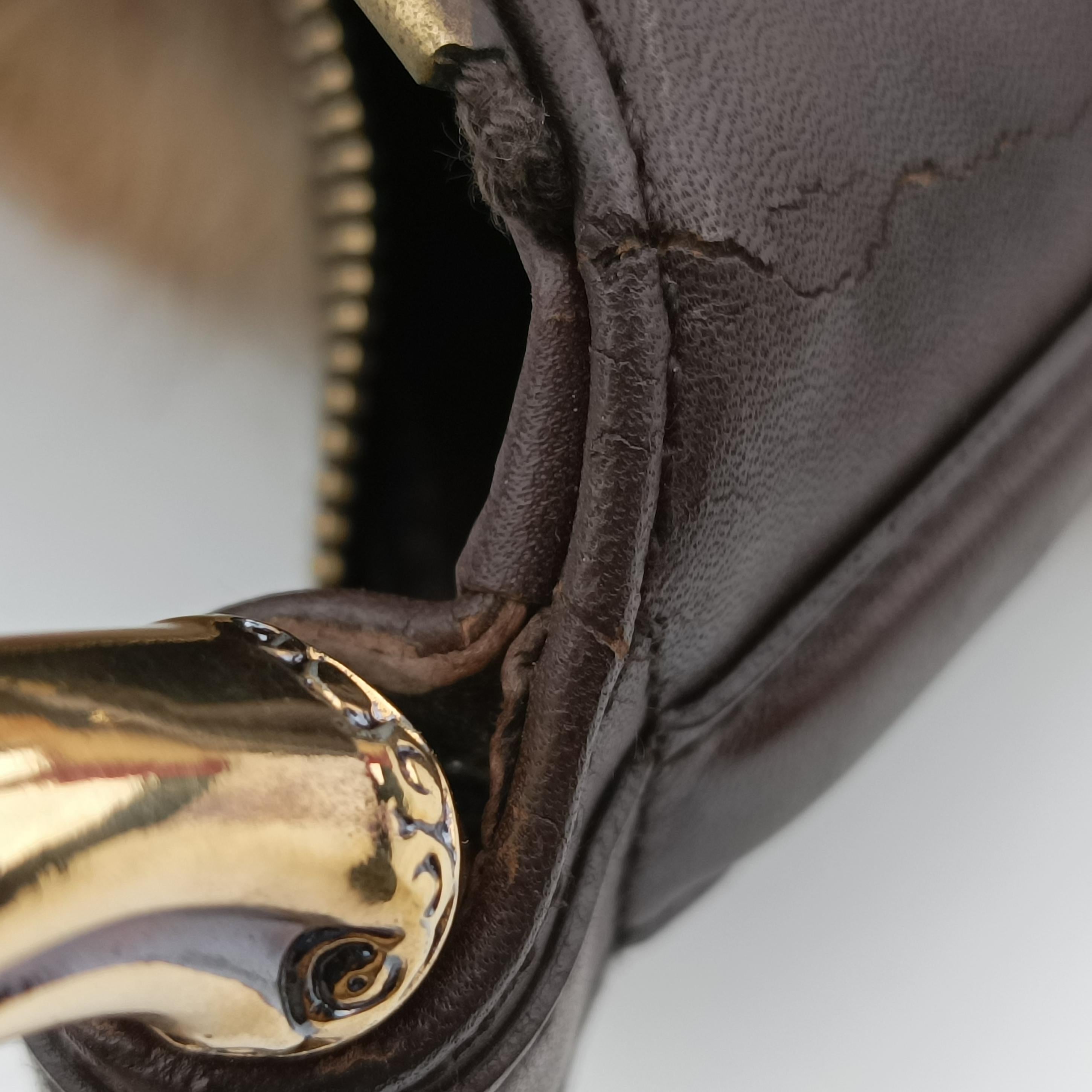 Vintage Gucci Bamboo Ring Hobo Brown mink 131038 handbag | stylenewstar