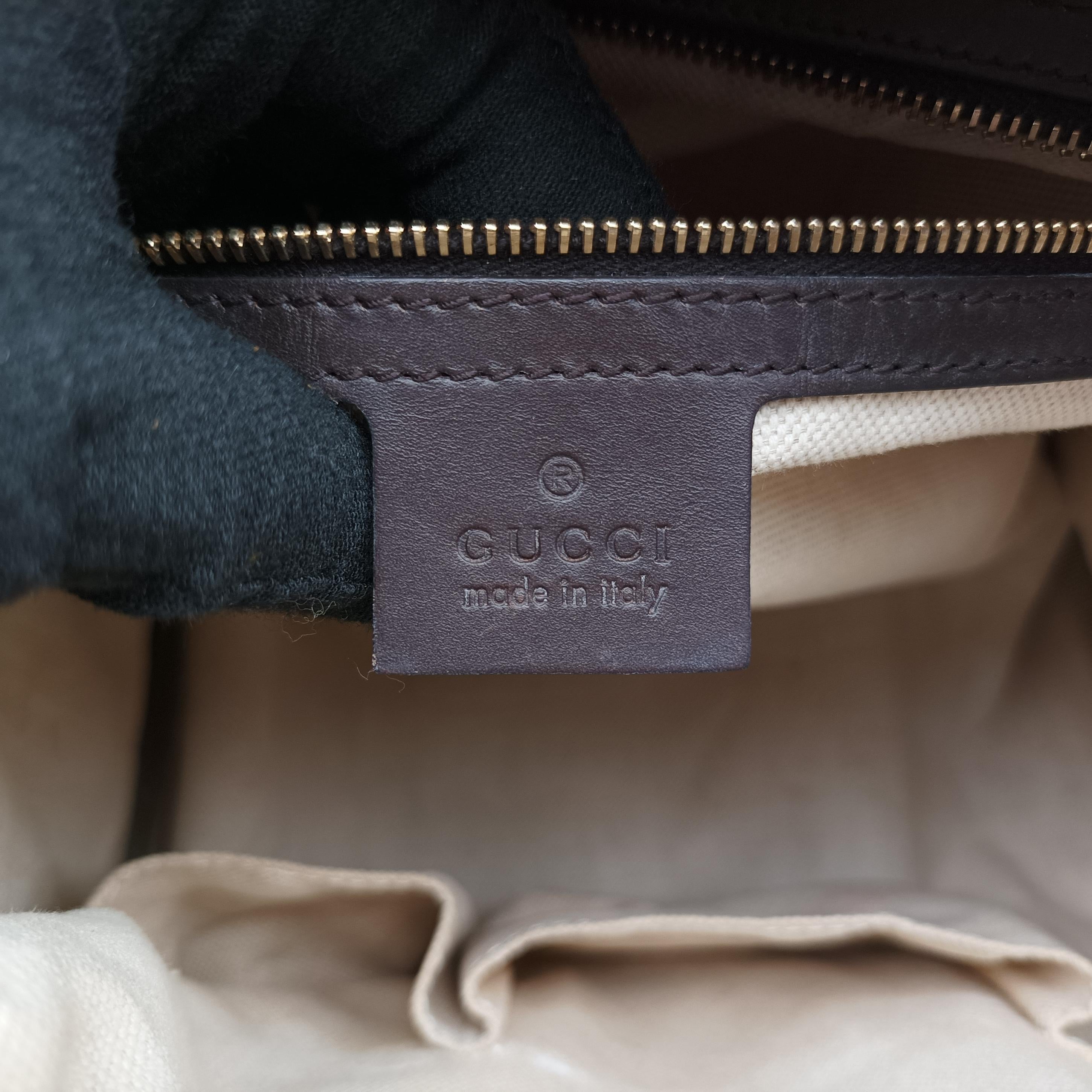 Secondhand Gucci Sherry Line Beige×green×red canvas×leather 247205 handbag | stylenewstar