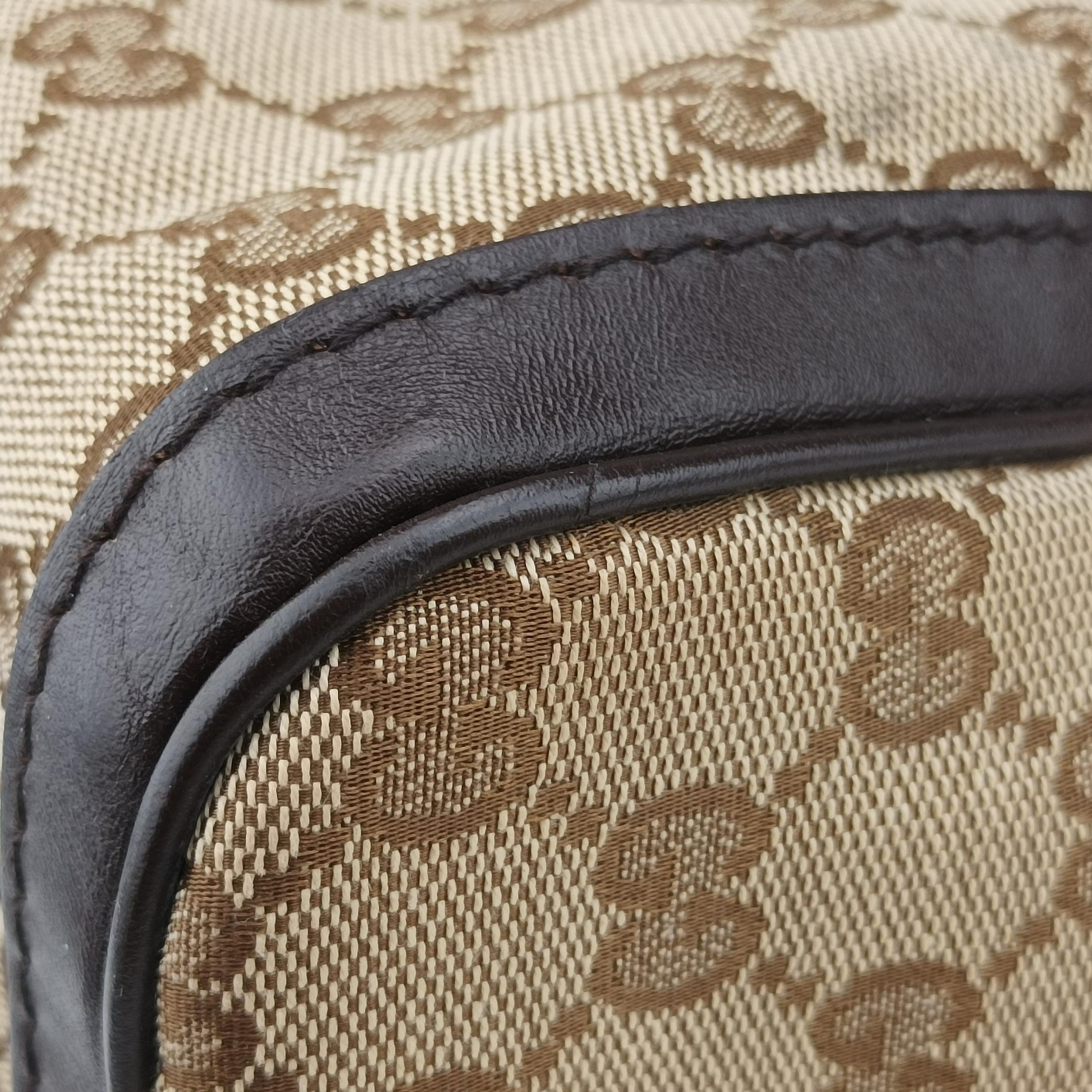 Secondhand Gucci Sherry Line Beige×green×red canvas×leather 247205 handbag | stylenewstar