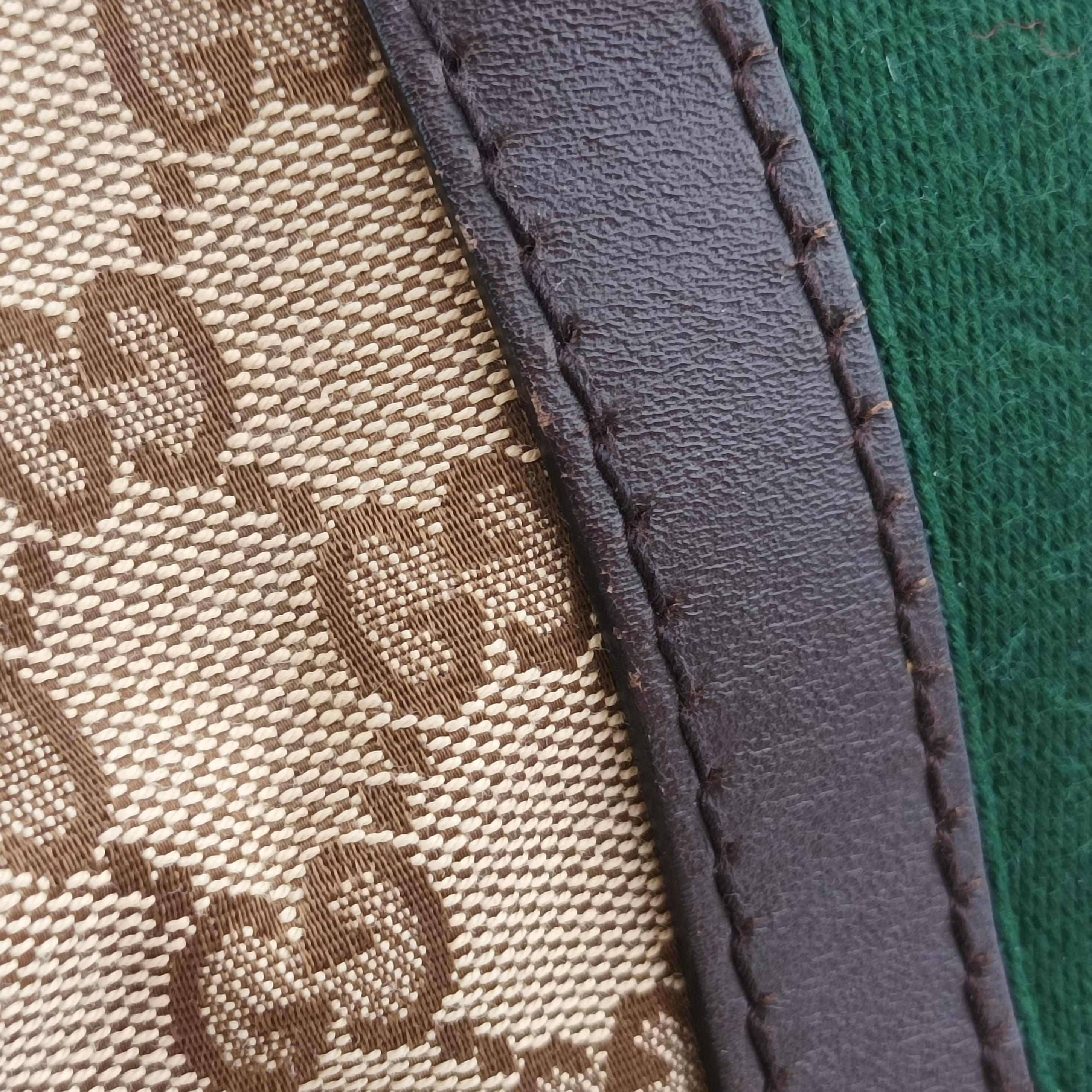 Secondhand Gucci Sherry Line Beige×green×red canvas×leather 247205 handbag | stylenewstar