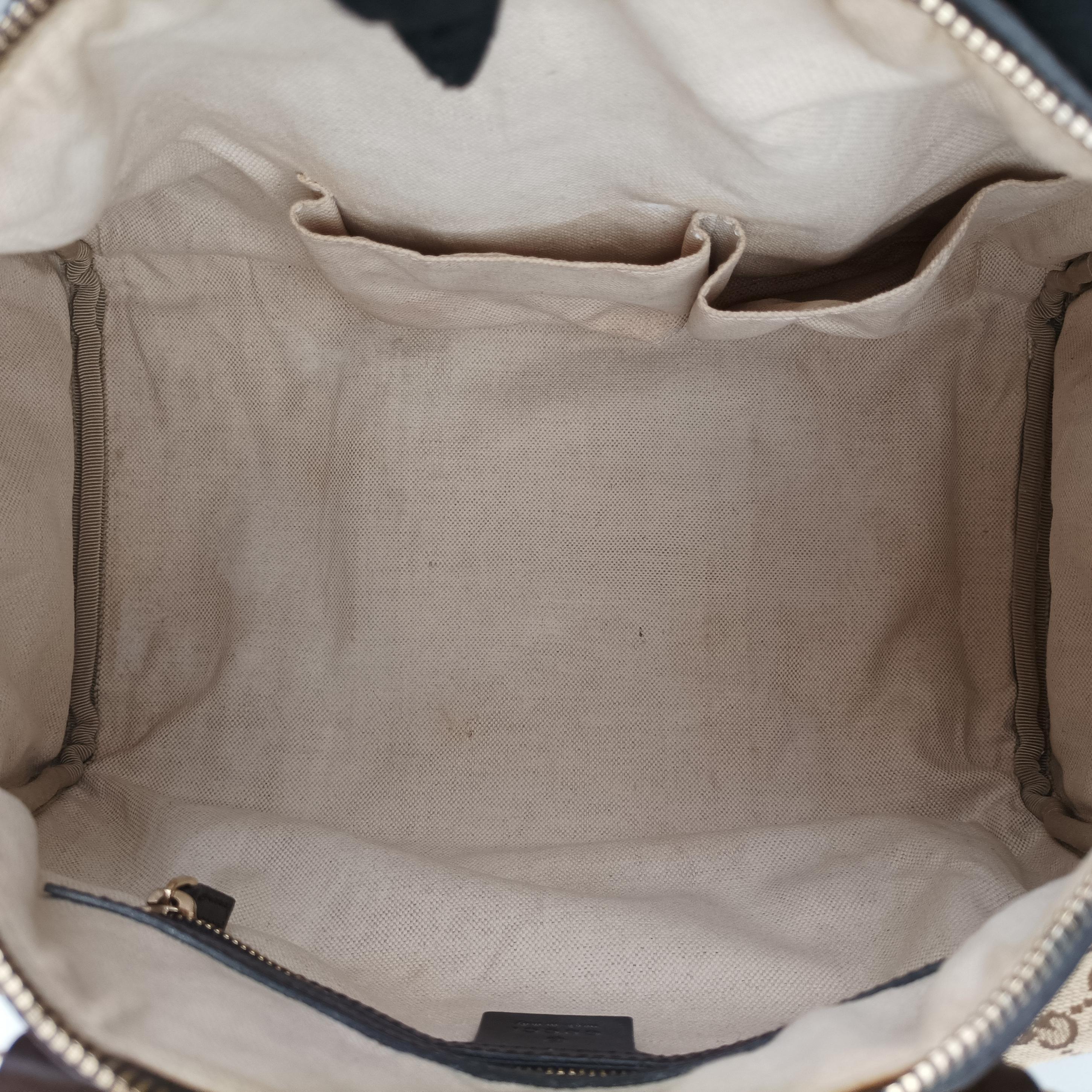 Secondhand Gucci Sherry Line Beige×green×red canvas×leather 247205 handbag | stylenewstar