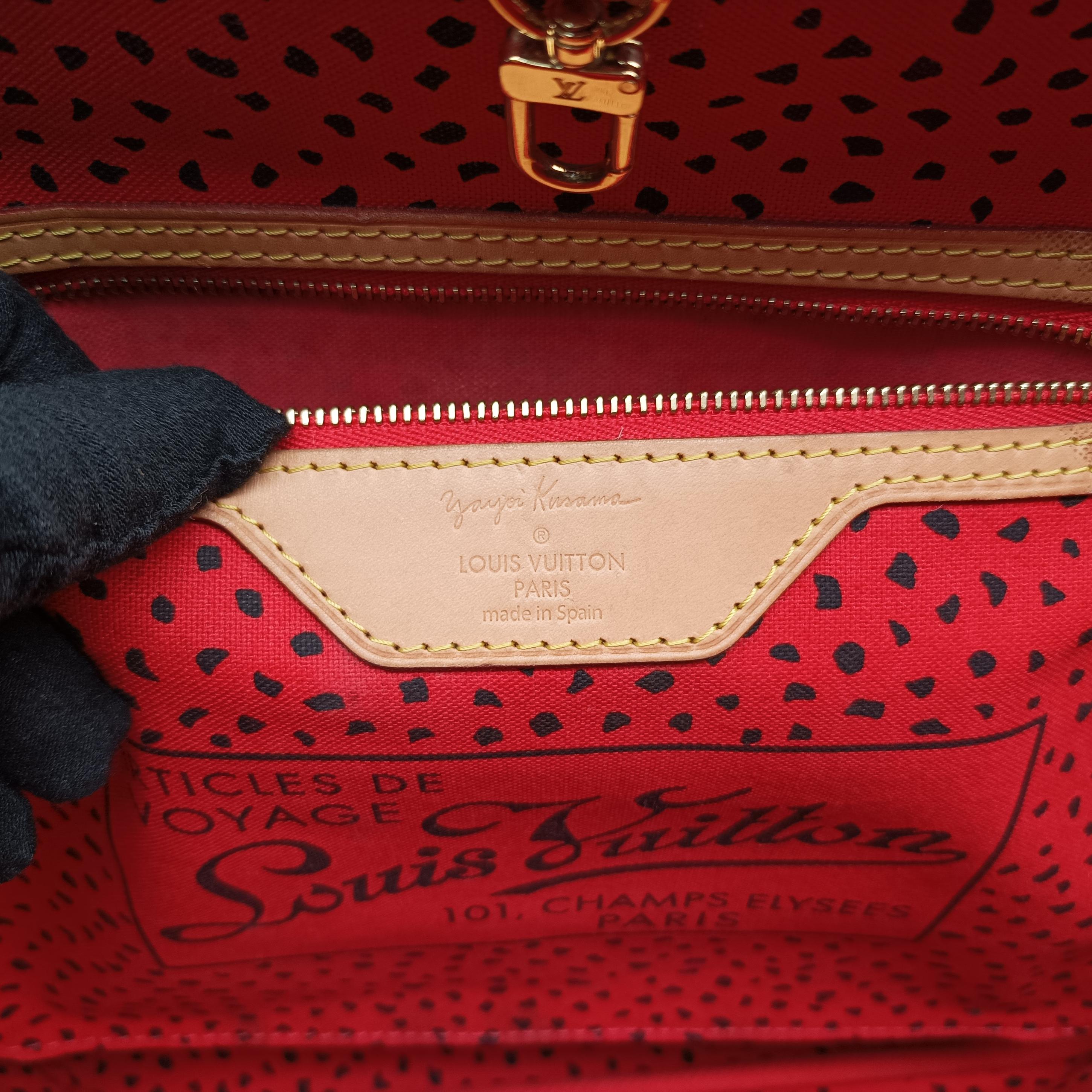 Pre-owned Louis Vuitton Neverfull MM Brown×Rouge Monogram Canvas M40686 shoulderbag | stylenewstar