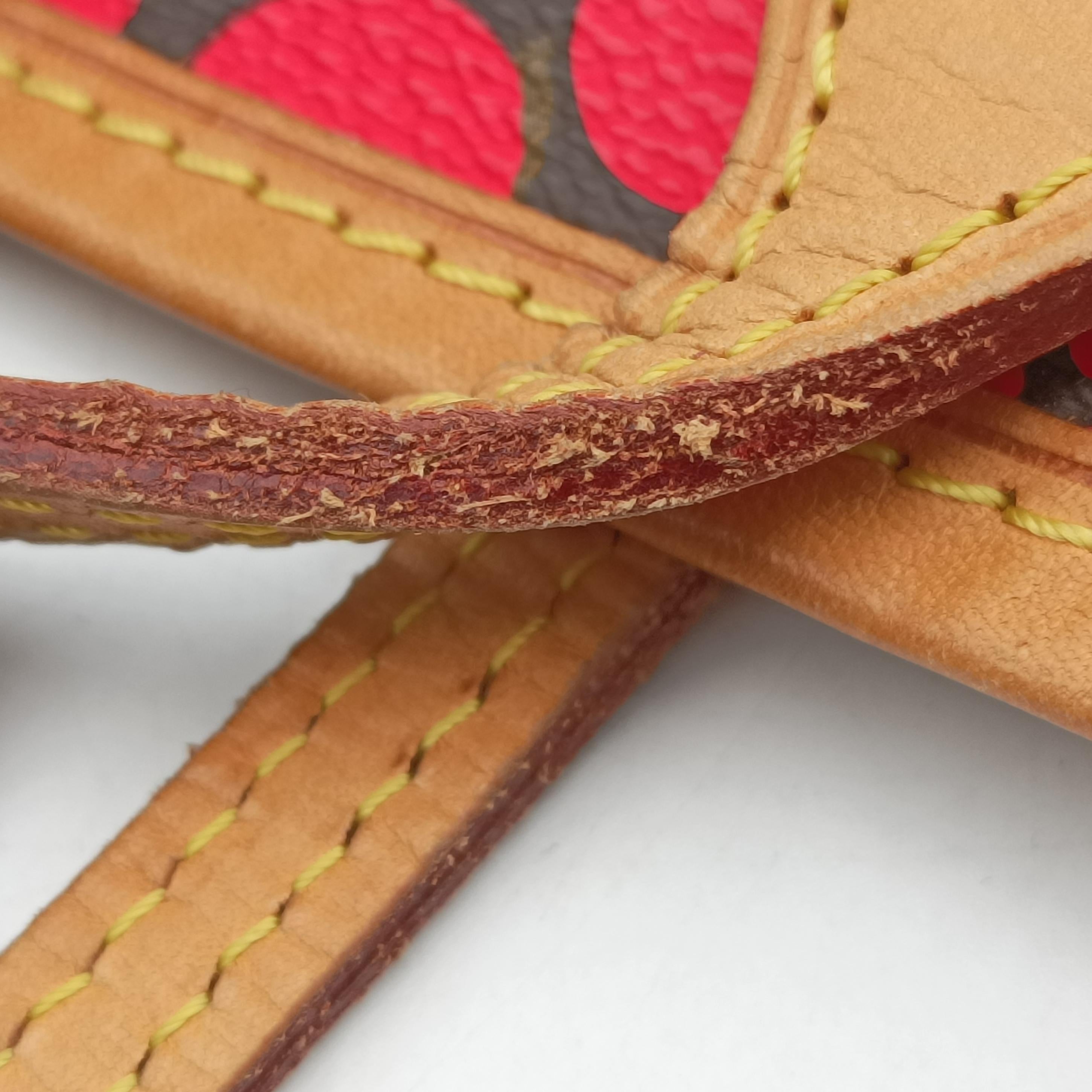 Pre-owned Louis Vuitton Neverfull MM Brown×Rouge Monogram Canvas M40686 shoulderbag | stylenewstar
