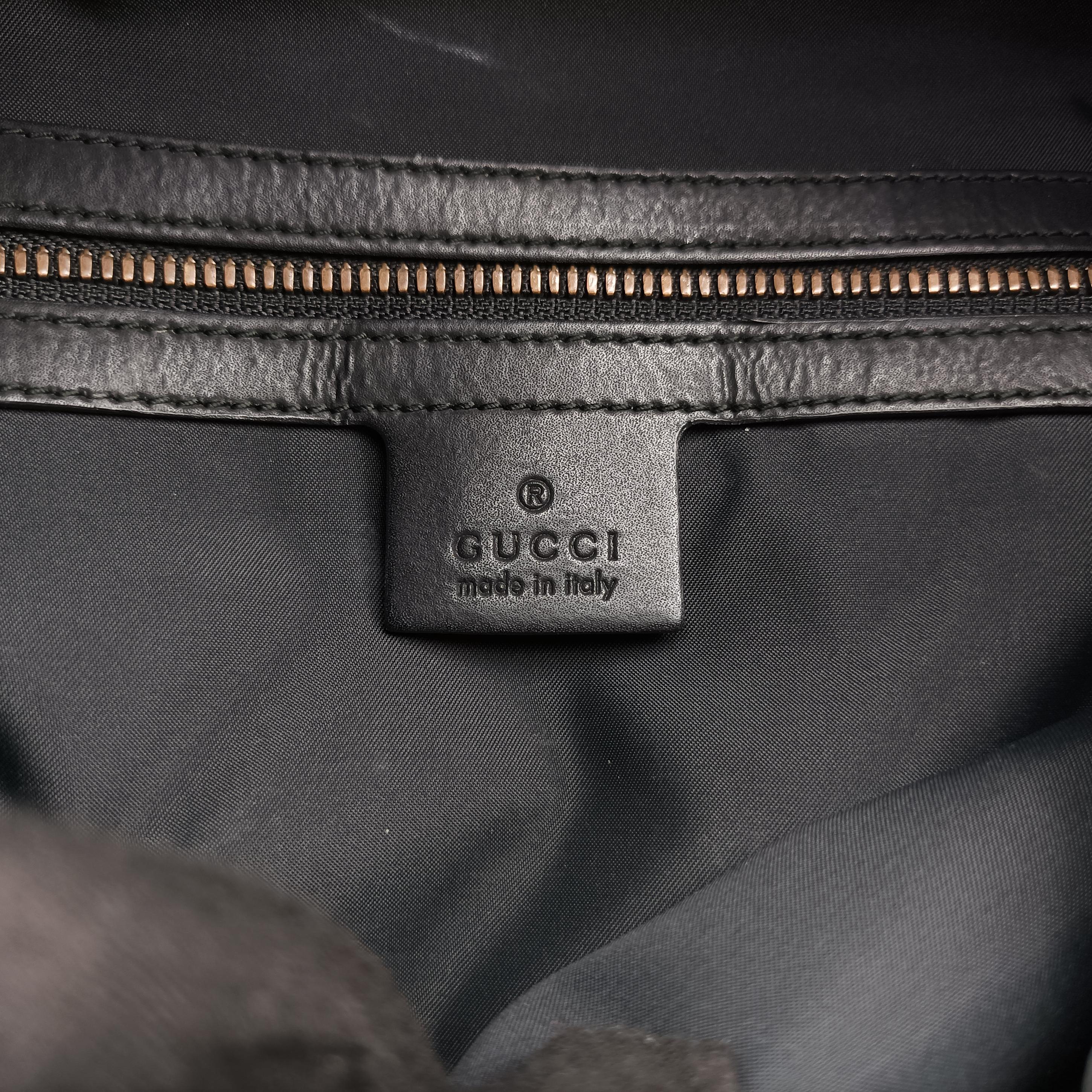 Pre-owned Gucci GG Supreme drawstring Beige×Multicolour PVC coated canvas 473872 backpack/rucksack | stylenewstar