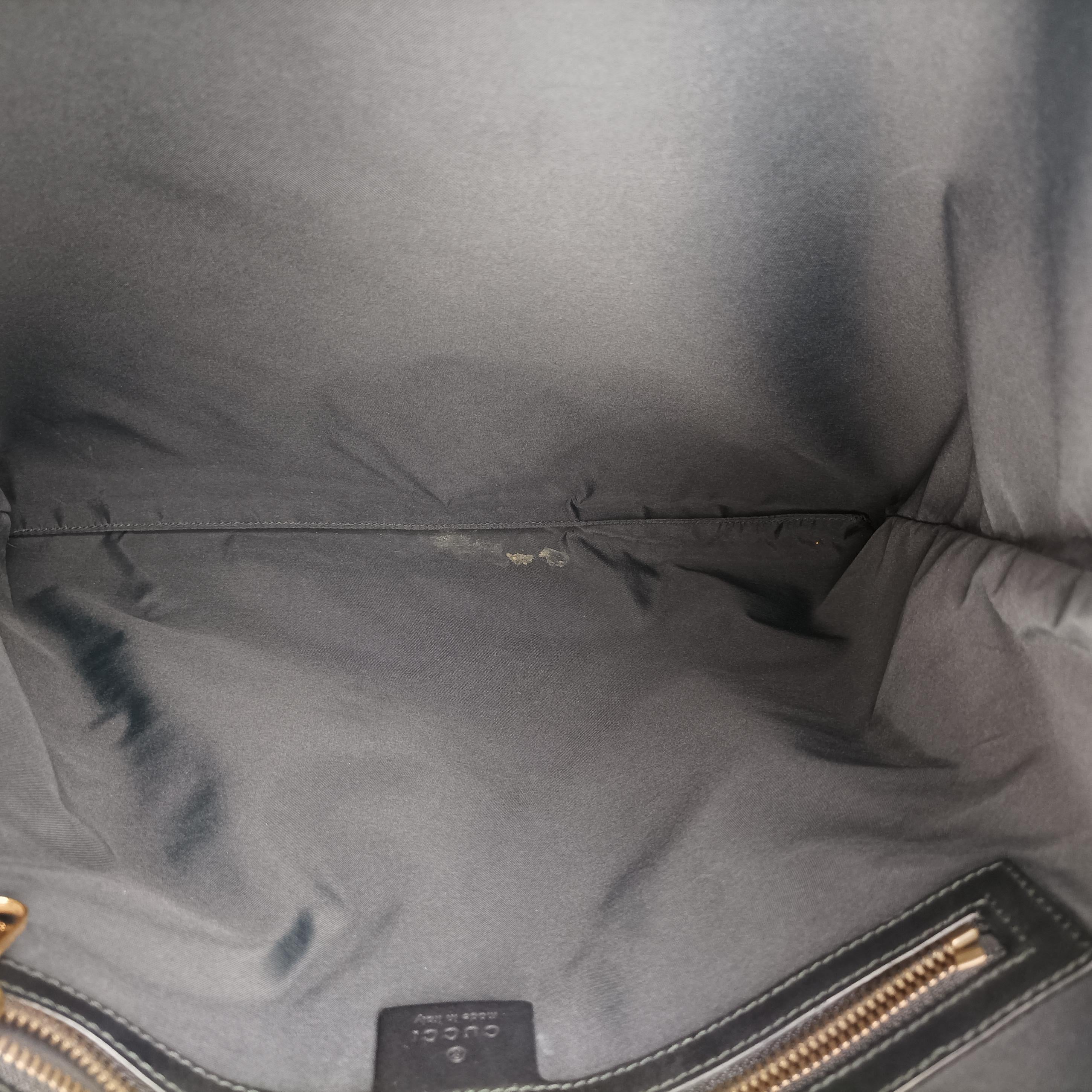 Pre-owned Gucci GG Supreme drawstring Beige×Multicolour PVC coated canvas 473872 backpack/rucksack | stylenewstar