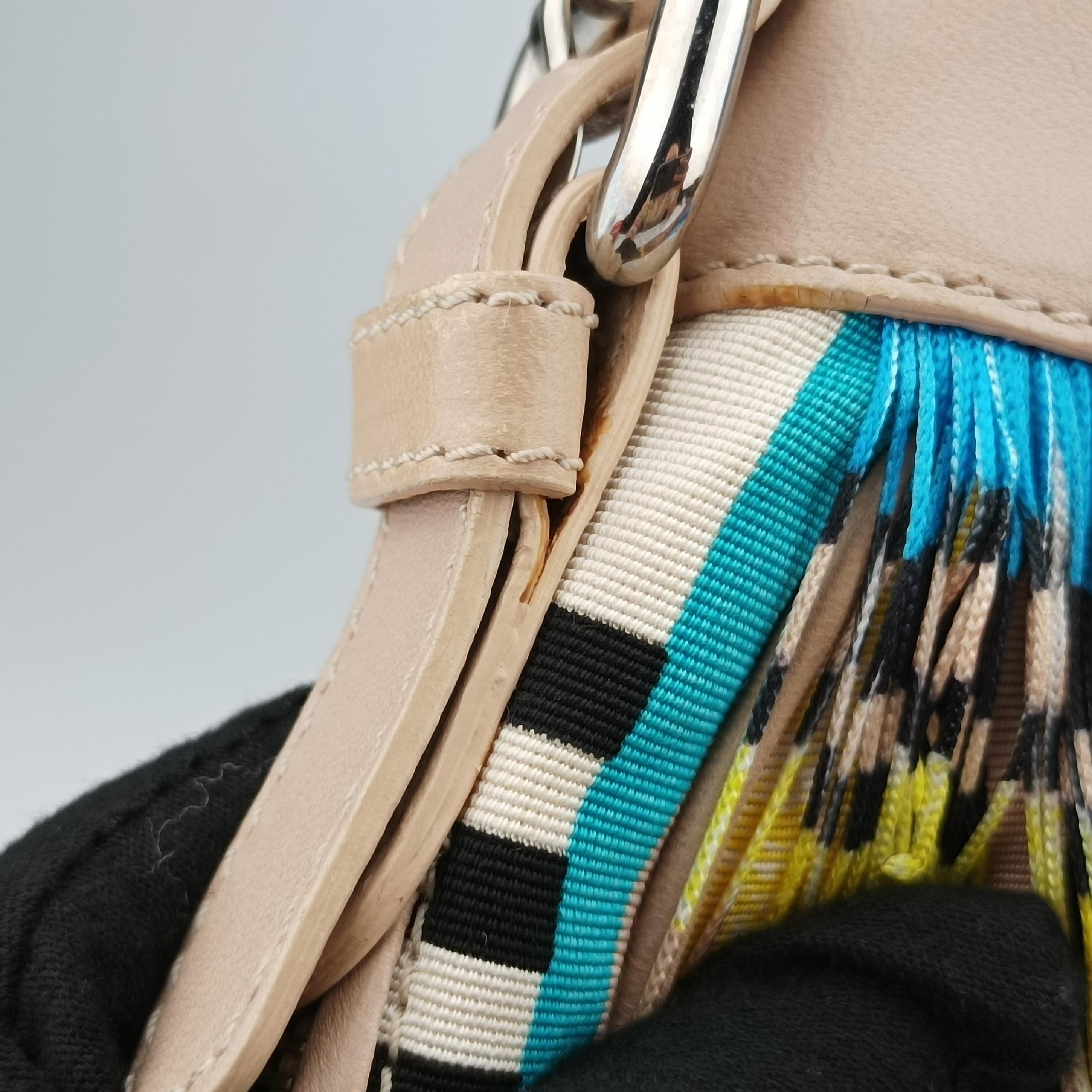 Pre-owned VERSACE Hobo Multicolour canvas×leather  shoulderbag | stylenewstar