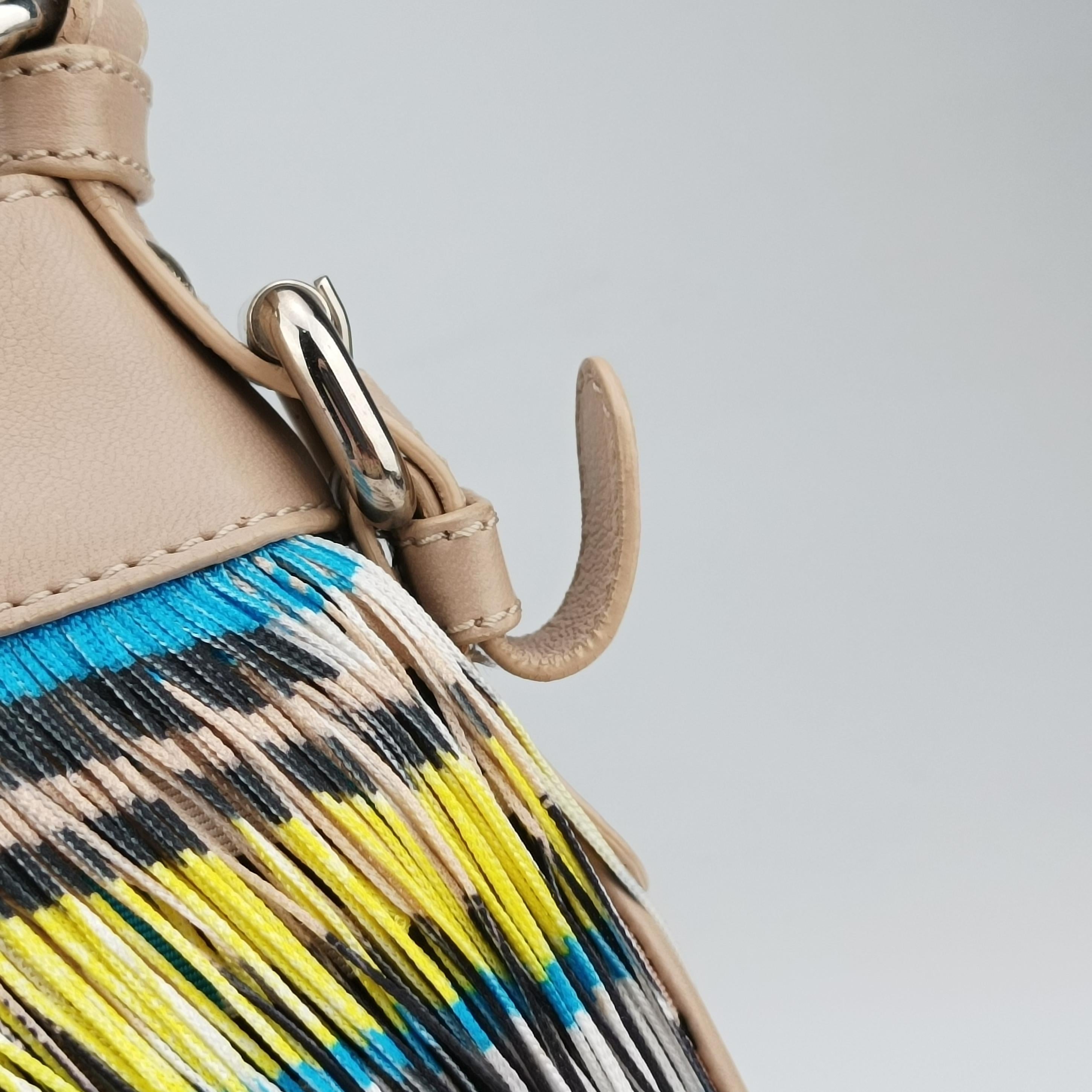 Pre-owned VERSACE Hobo Multicolour canvas×leather  shoulderbag | stylenewstar